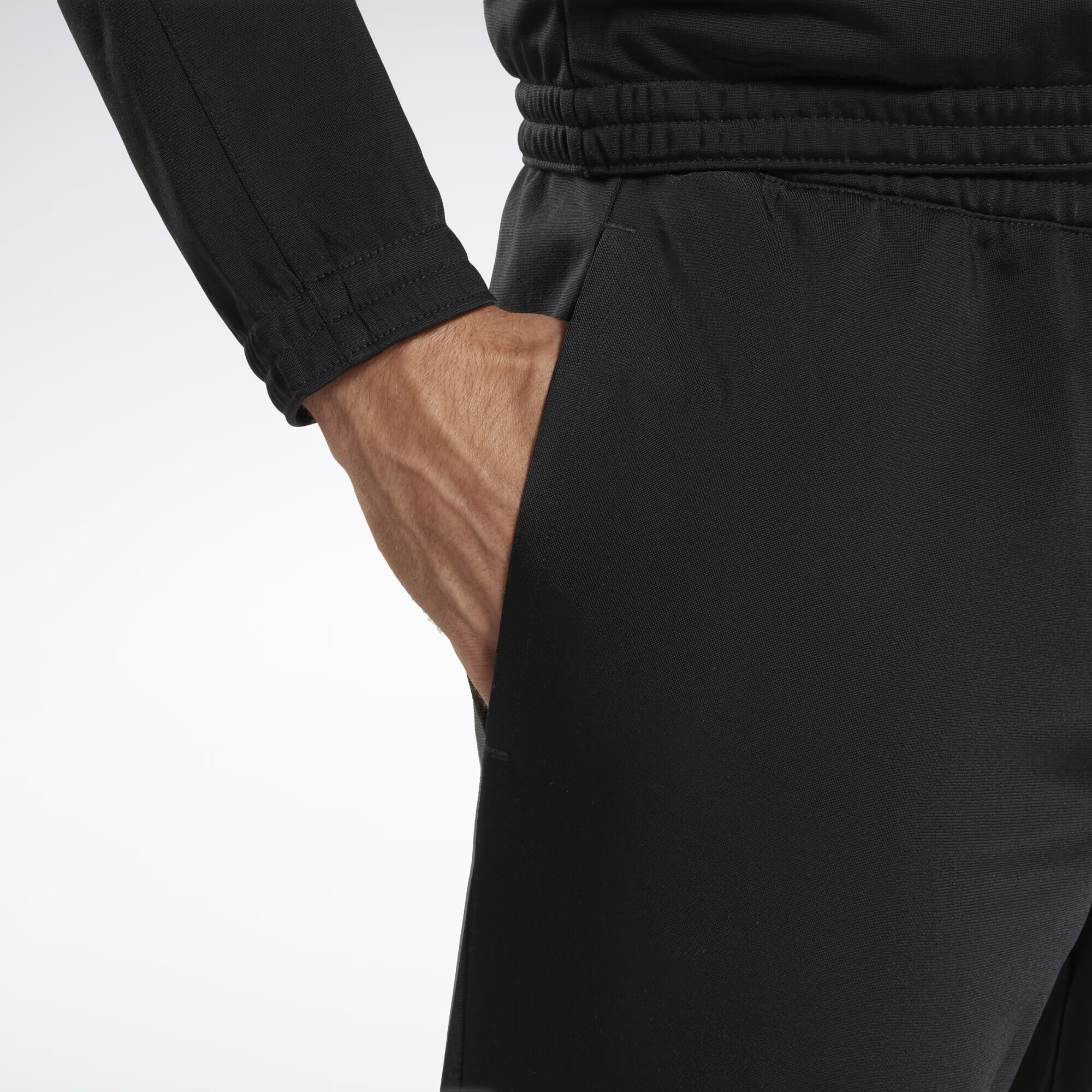 Reebok Pantaloni sport 'Identity Vector' negru / alb - Pled.ro