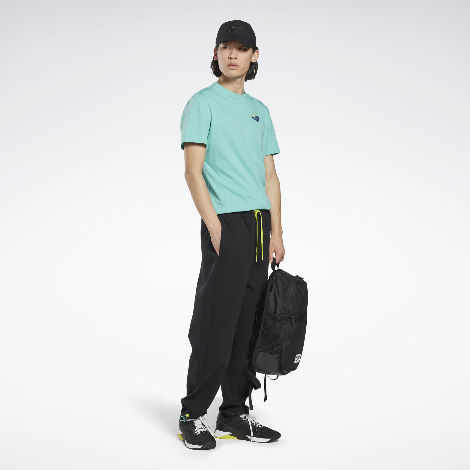 Reebok Pantaloni sport 'Les Mills®' galben / negru - Pled.ro