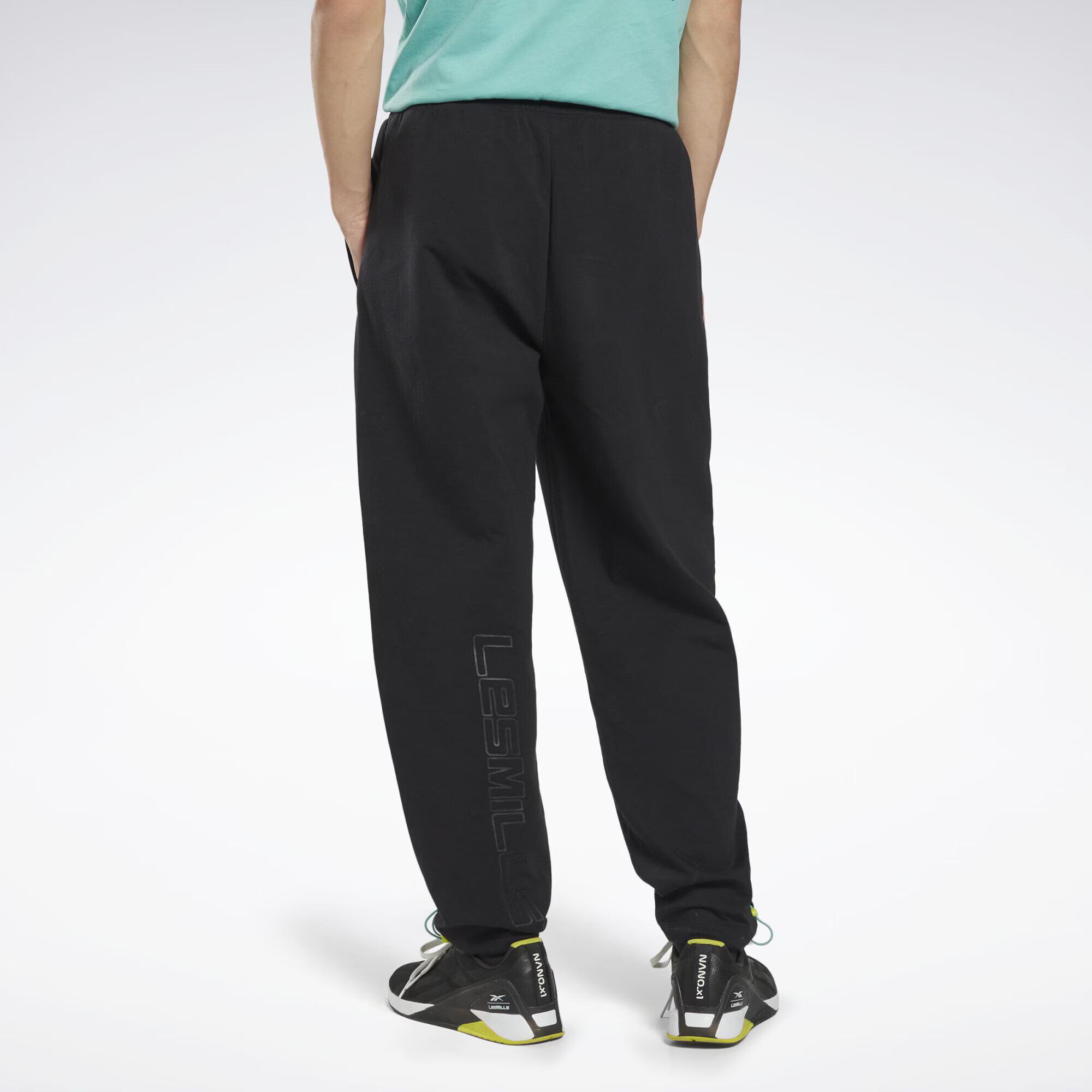 Reebok Pantaloni sport 'Les Mills®' galben / negru - Pled.ro