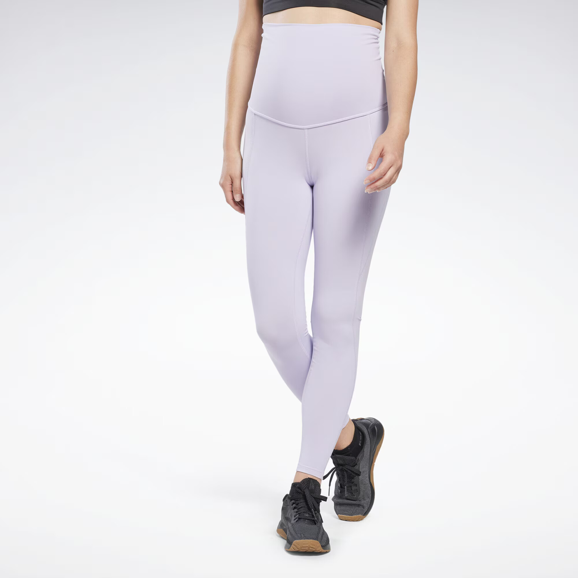 Reebok Pantaloni sport mov pastel / alb - Pled.ro