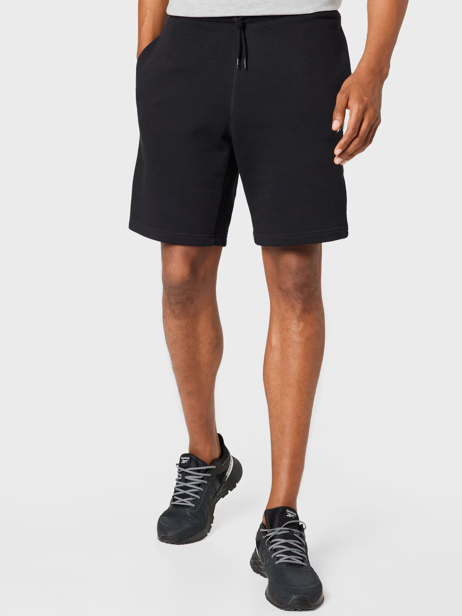 Reebok Sport Pantaloni sport negru / alb - Pled.ro