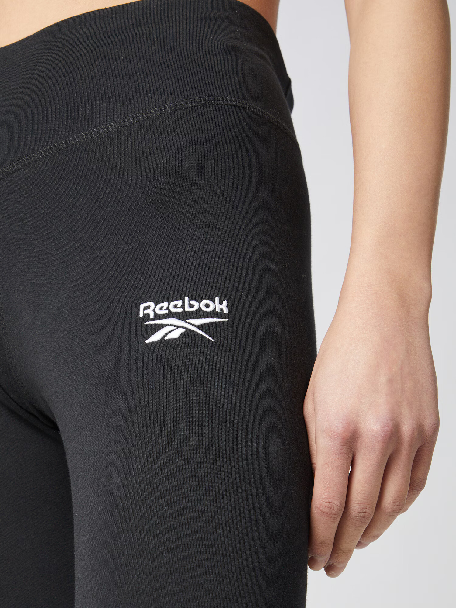 Reebok Leggings negru / alb - Pled.ro