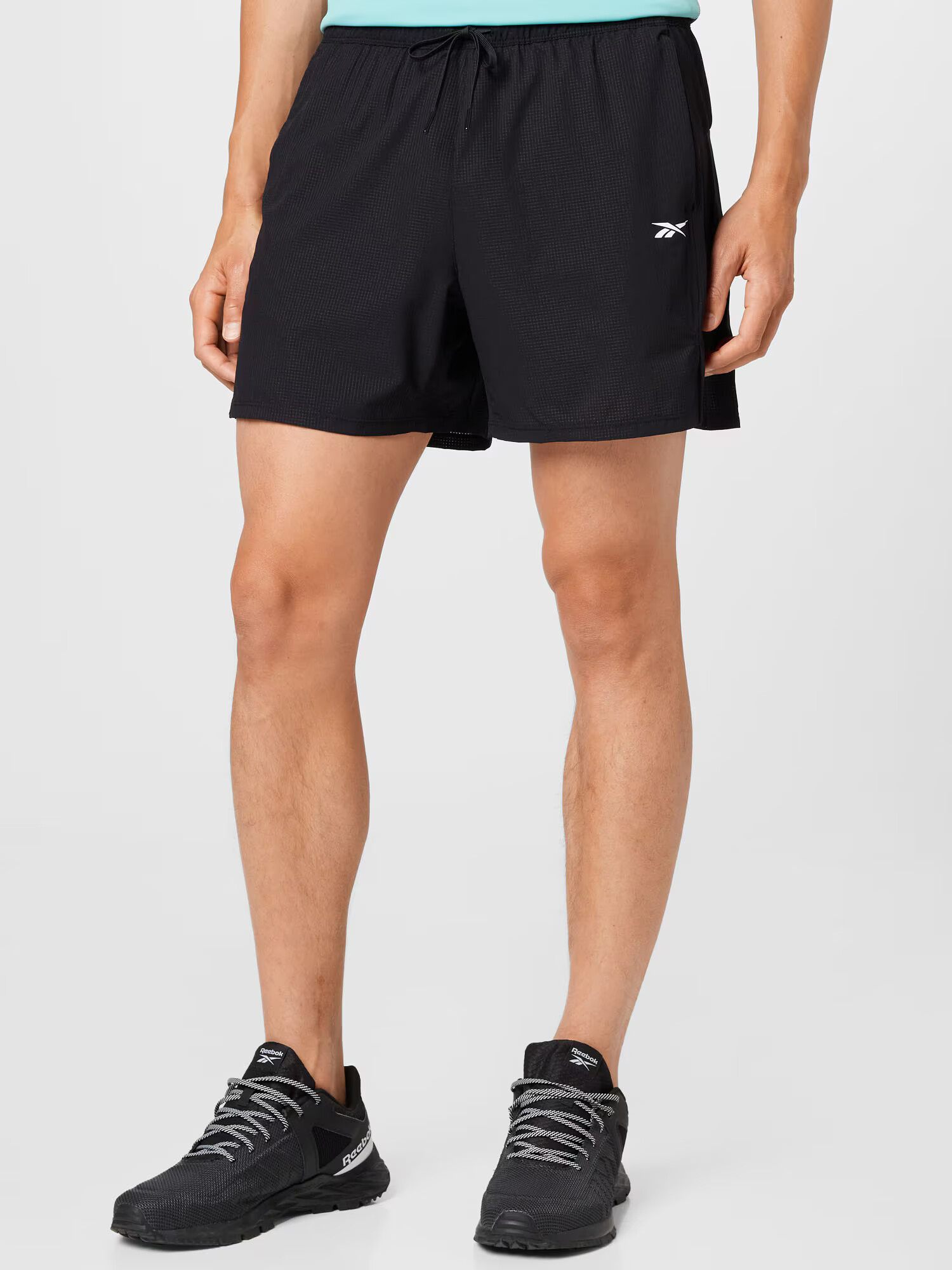 Reebok Sport Pantaloni sport negru / alb - Pled.ro