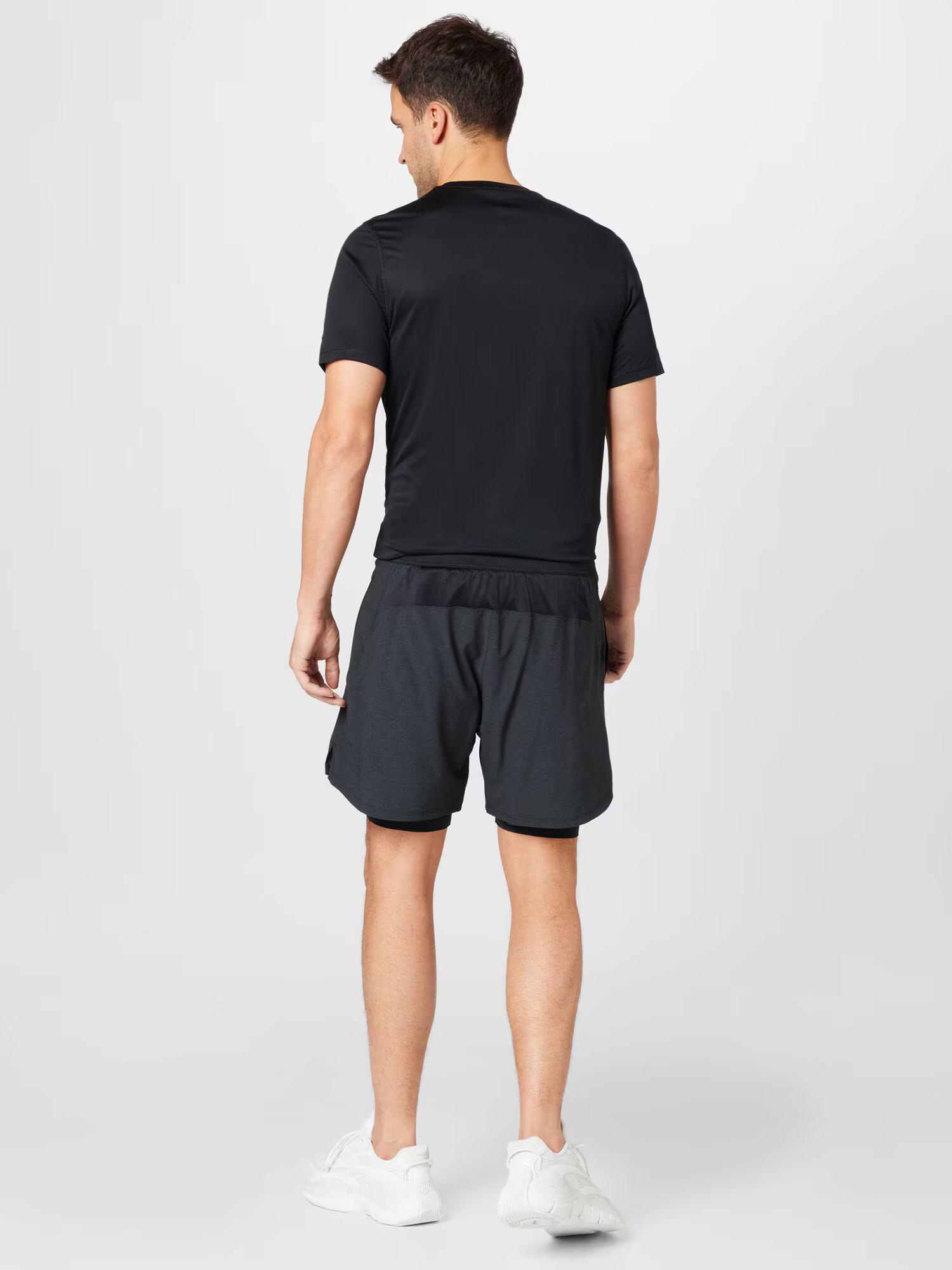 Reebok Sport Pantaloni sport negru / alb - Pled.ro