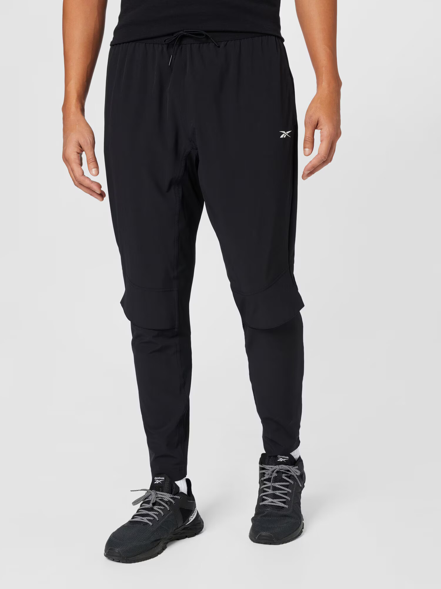 Reebok Sport Pantaloni sport negru / alb - Pled.ro