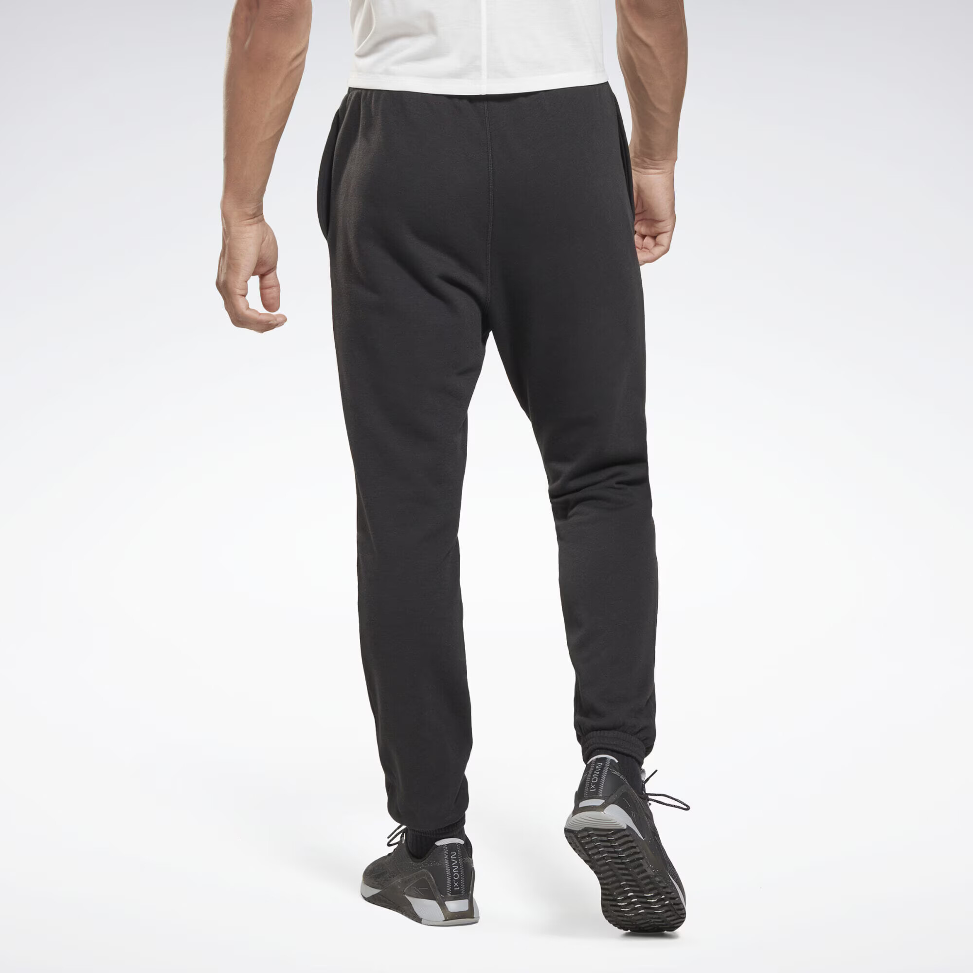 Reebok Sport Pantaloni sport negru / alb - Pled.ro