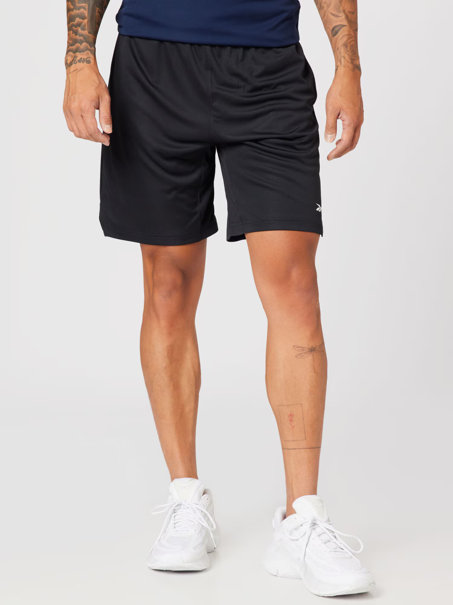 Reebok Sport Pantaloni sport negru / alb - Pled.ro