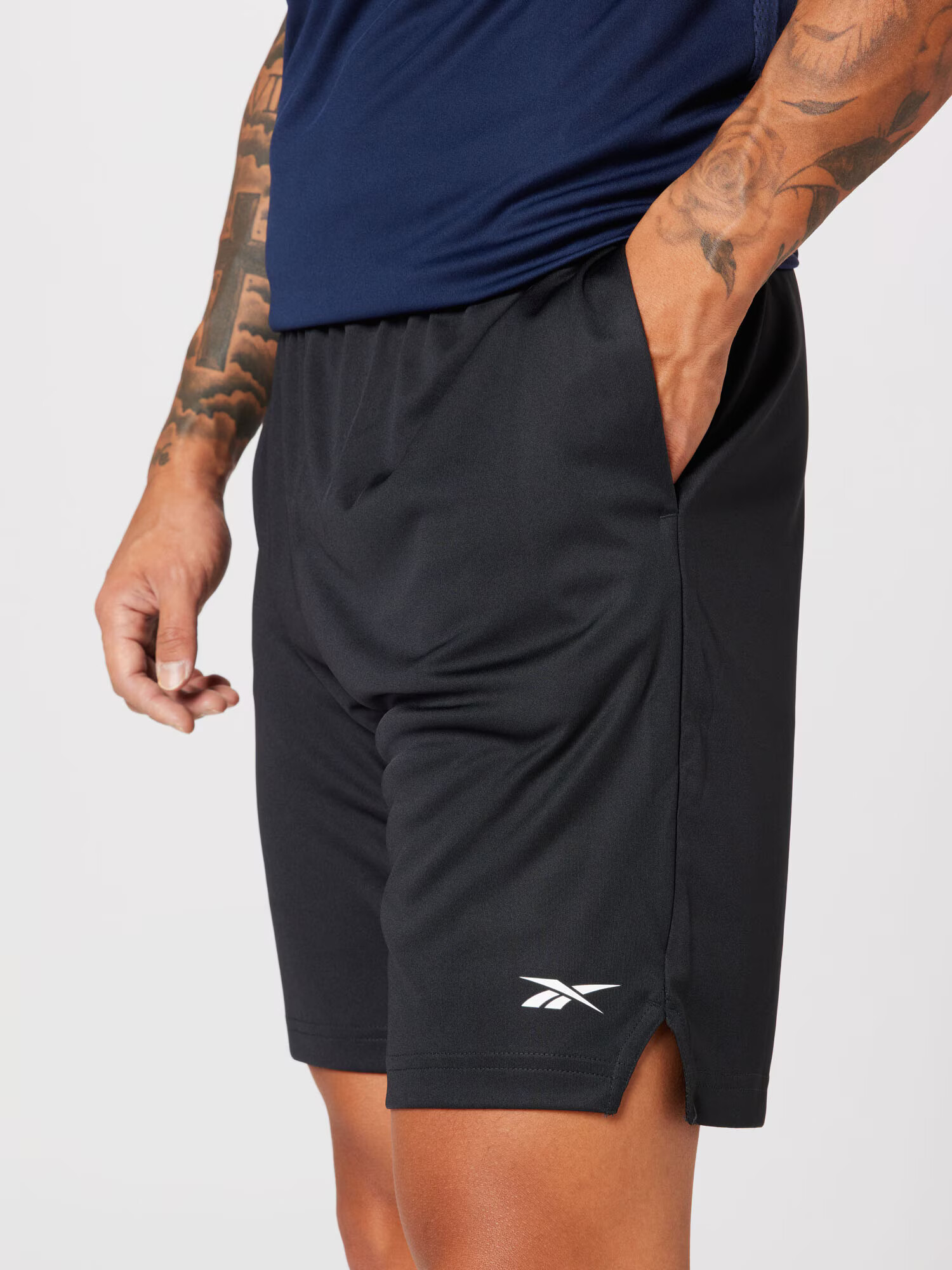 Reebok Sport Pantaloni sport negru / alb - Pled.ro