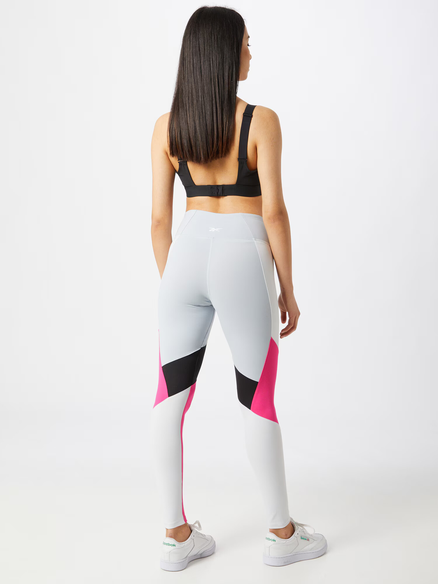 Reebok Sport Pantaloni sport roz / negru / alb - Pled.ro