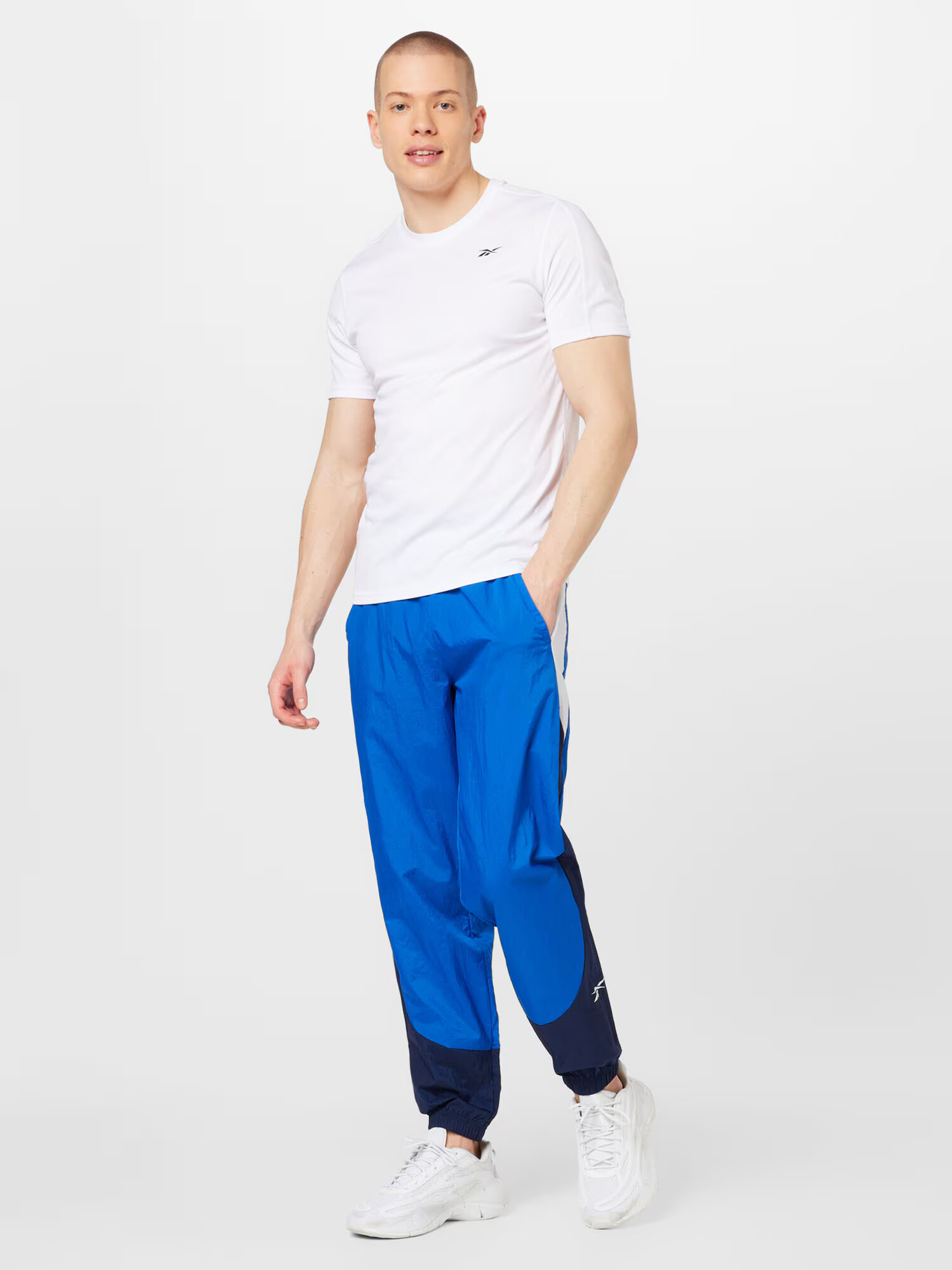 Reebok Sport Pantaloni sport turcoaz / albastru închis / alb - Pled.ro