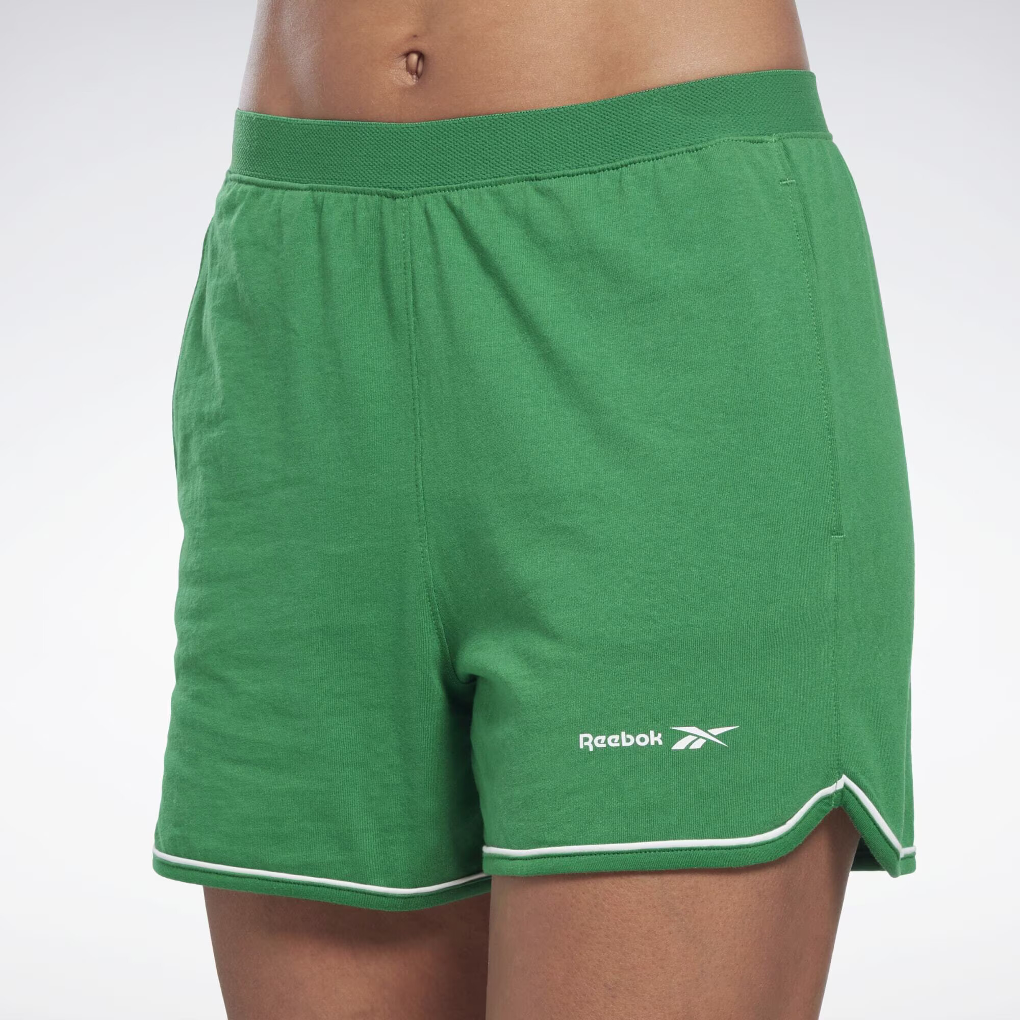 Reebok Sport Pantaloni sport verde iarbă / alb - Pled.ro