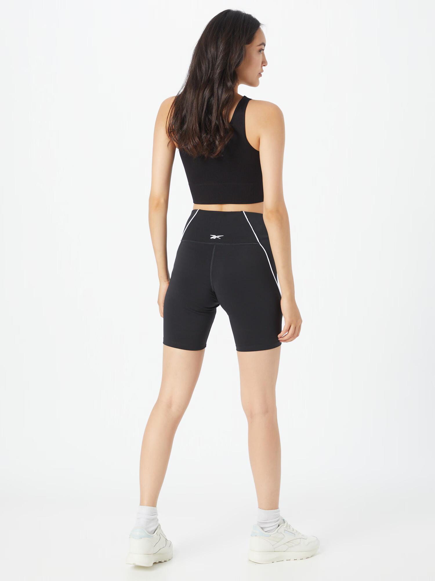 Reebok Sport Pantaloni sport 'Workout Ready' negru / alb - Pled.ro