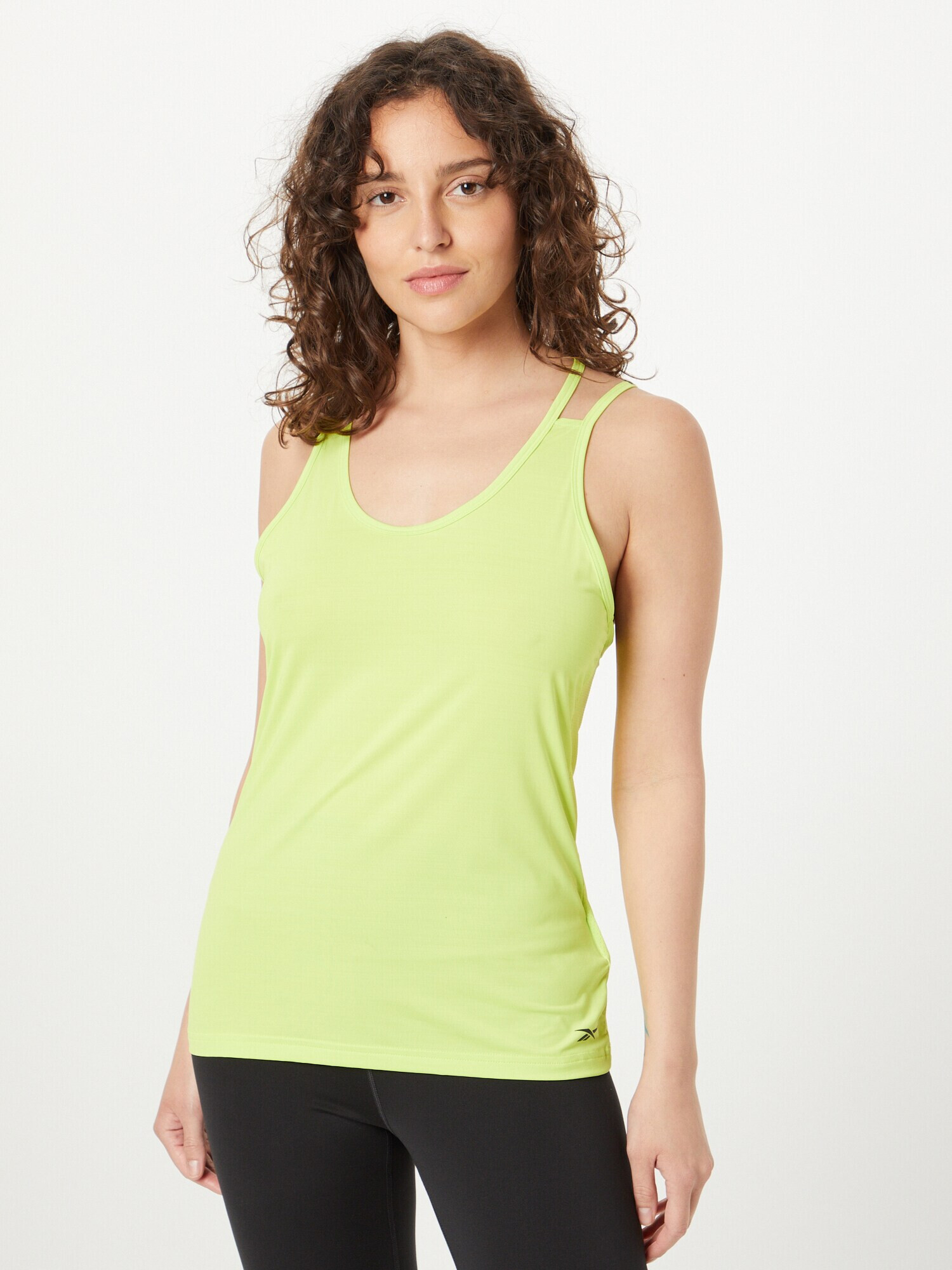 Reebok Sport Sport top 'Athletic' galben citron / negru - Pled.ro