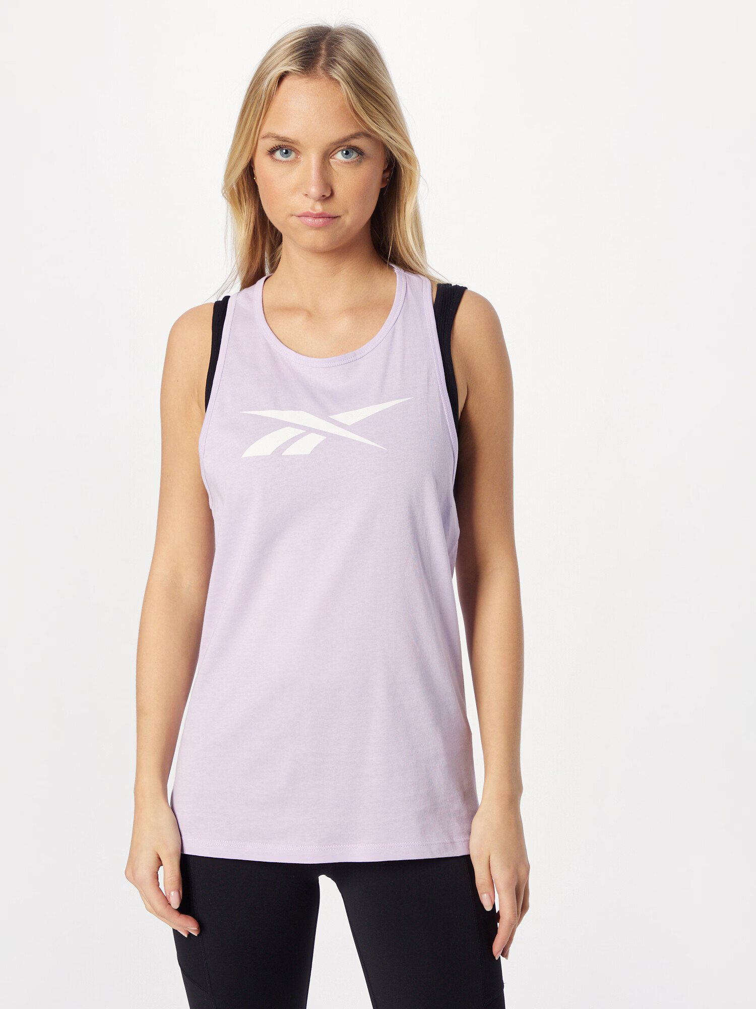 Reebok Sport Sport top mov liliachiu / alb - Pled.ro