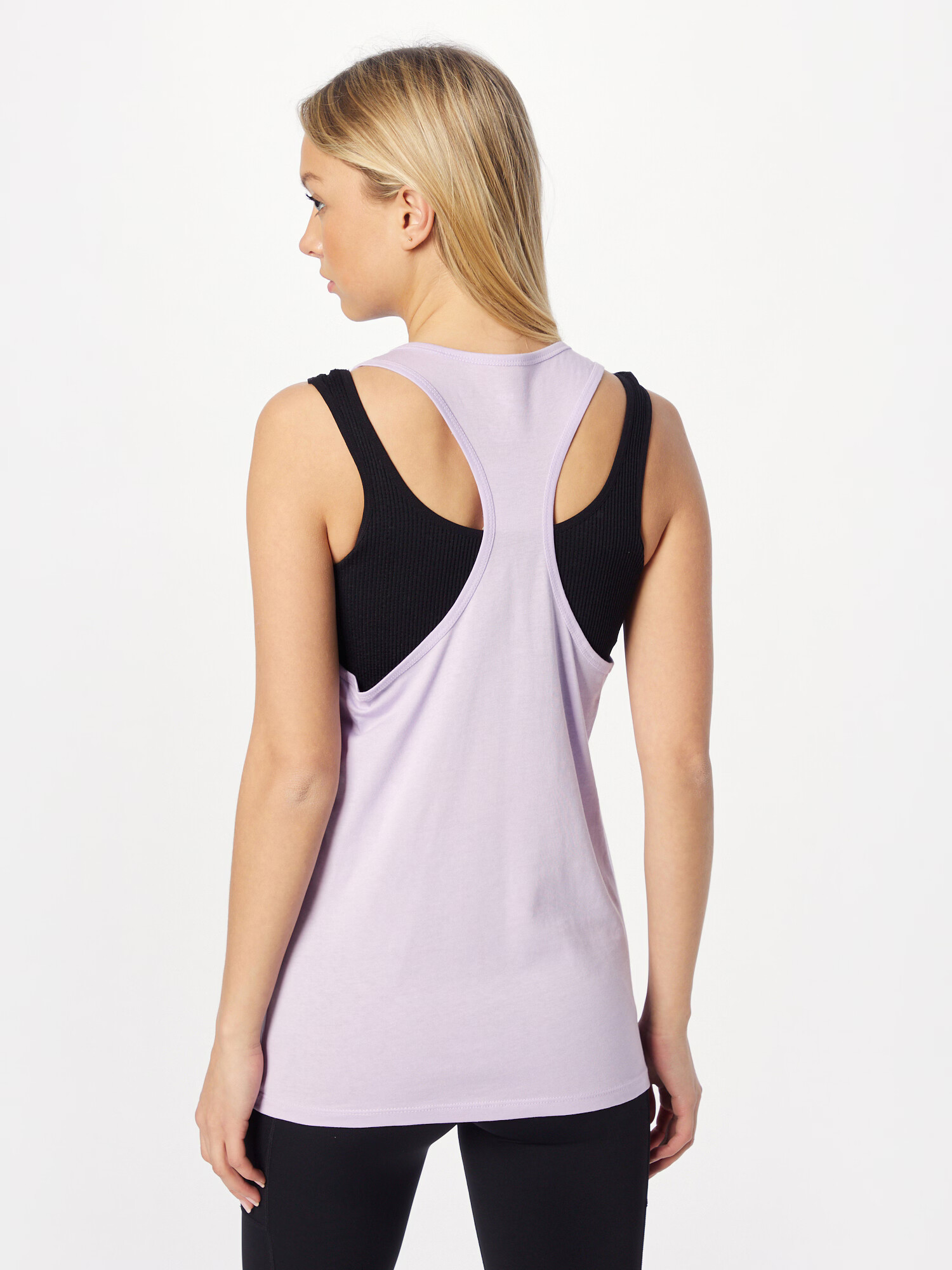 Reebok Sport Sport top mov liliachiu / alb - Pled.ro