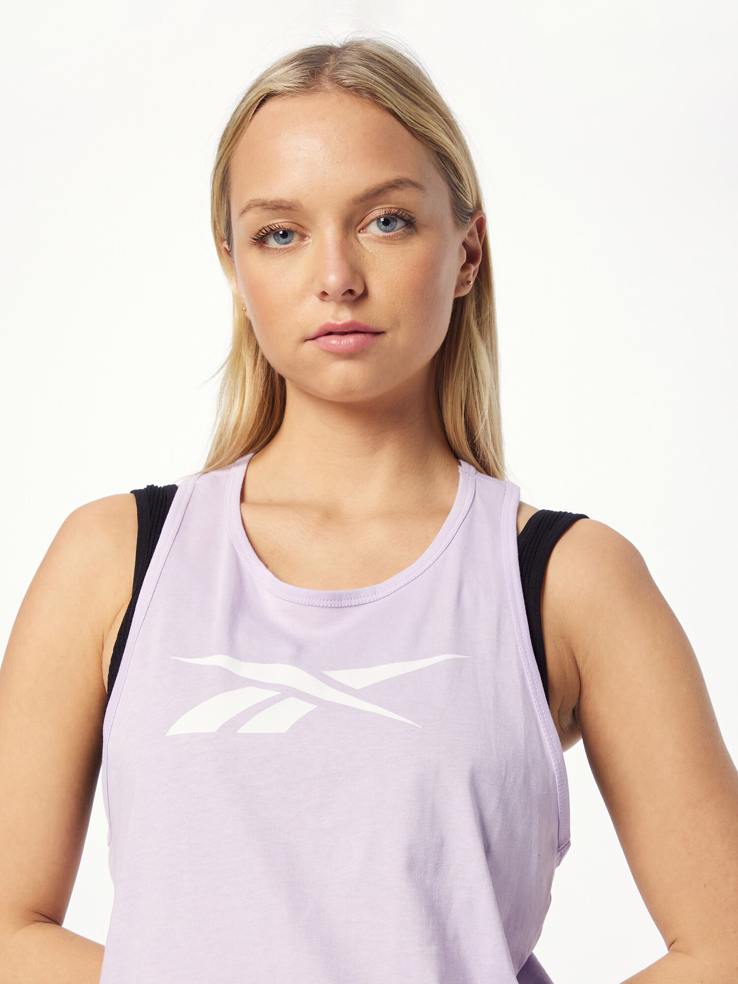 Reebok Sport Sport top mov liliachiu / alb - Pled.ro