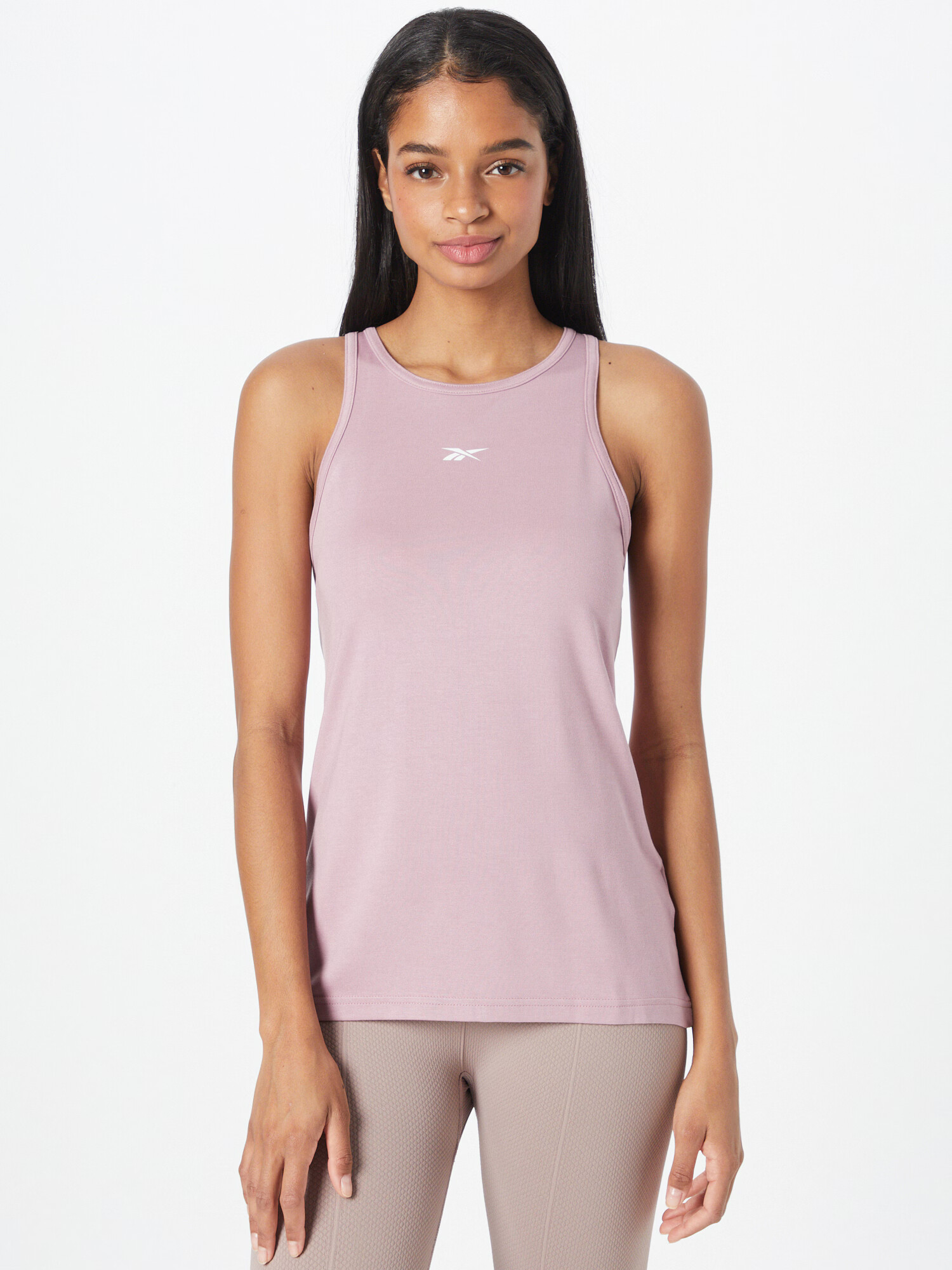 Reebok Sport Sport top mov orhidee / alb - Pled.ro