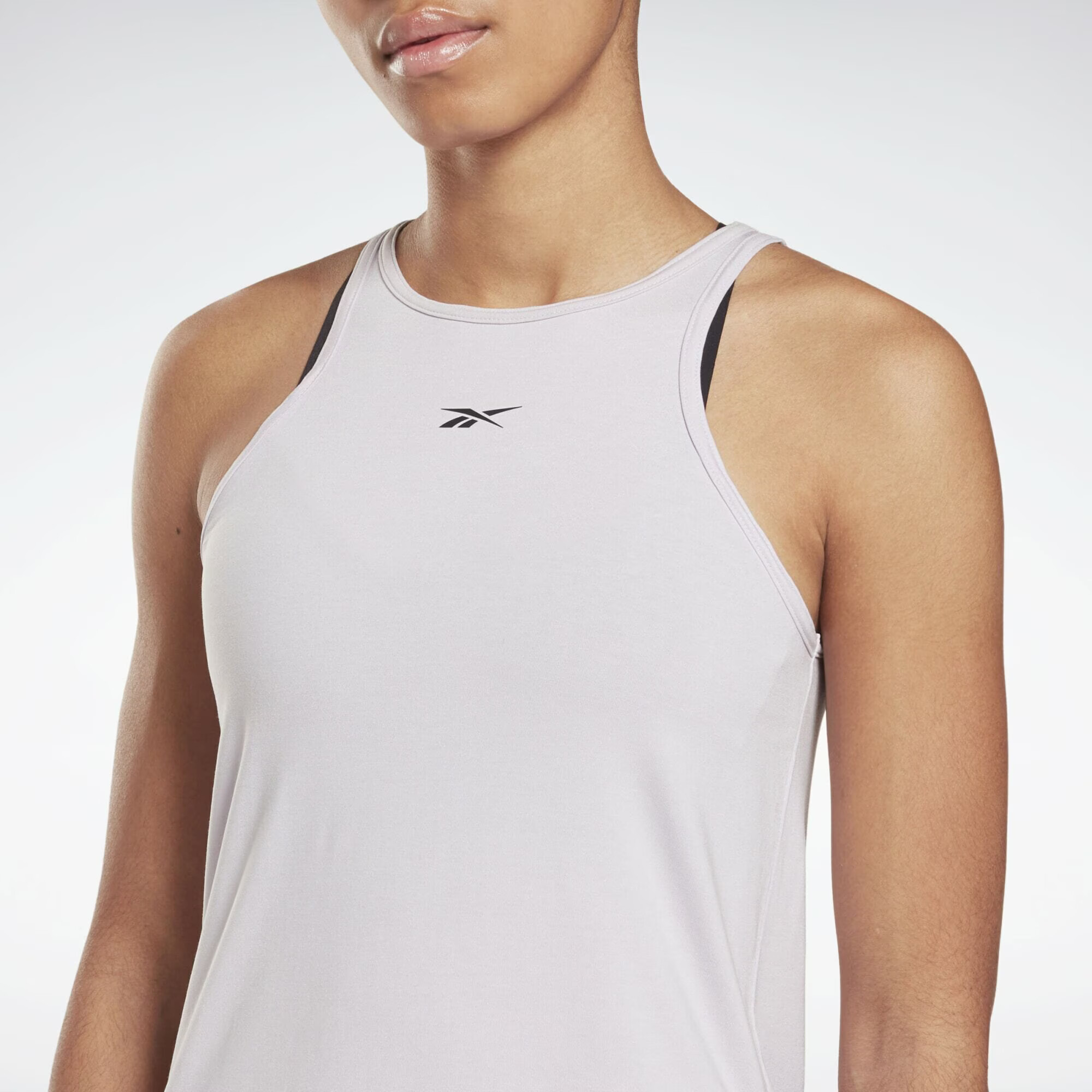 Reebok Sport Sport top mov pastel / negru - Pled.ro