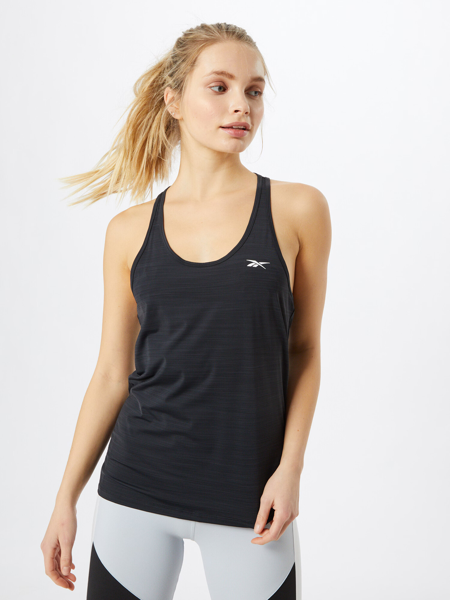 Reebok Sport Sport top negru / alb - Pled.ro