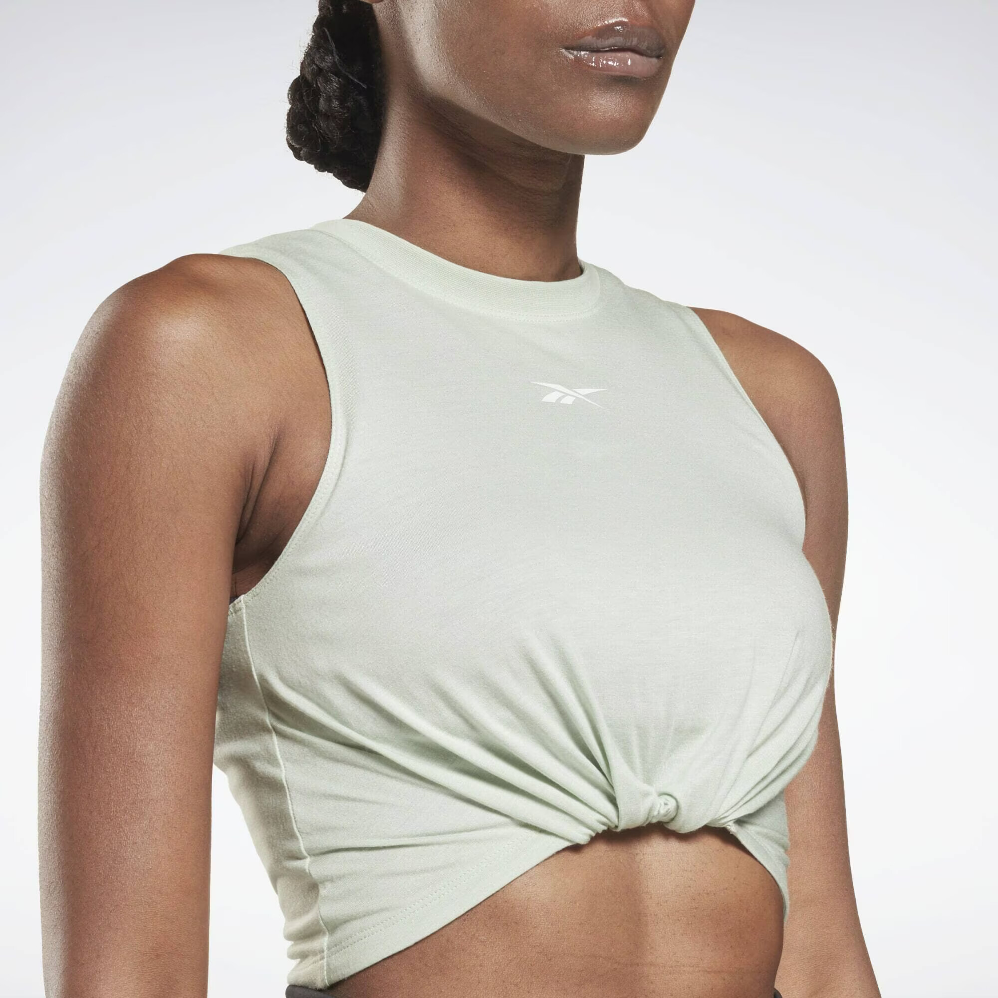 Reebok Sport Sport top 'Studio Gathered Solid' verde - Pled.ro