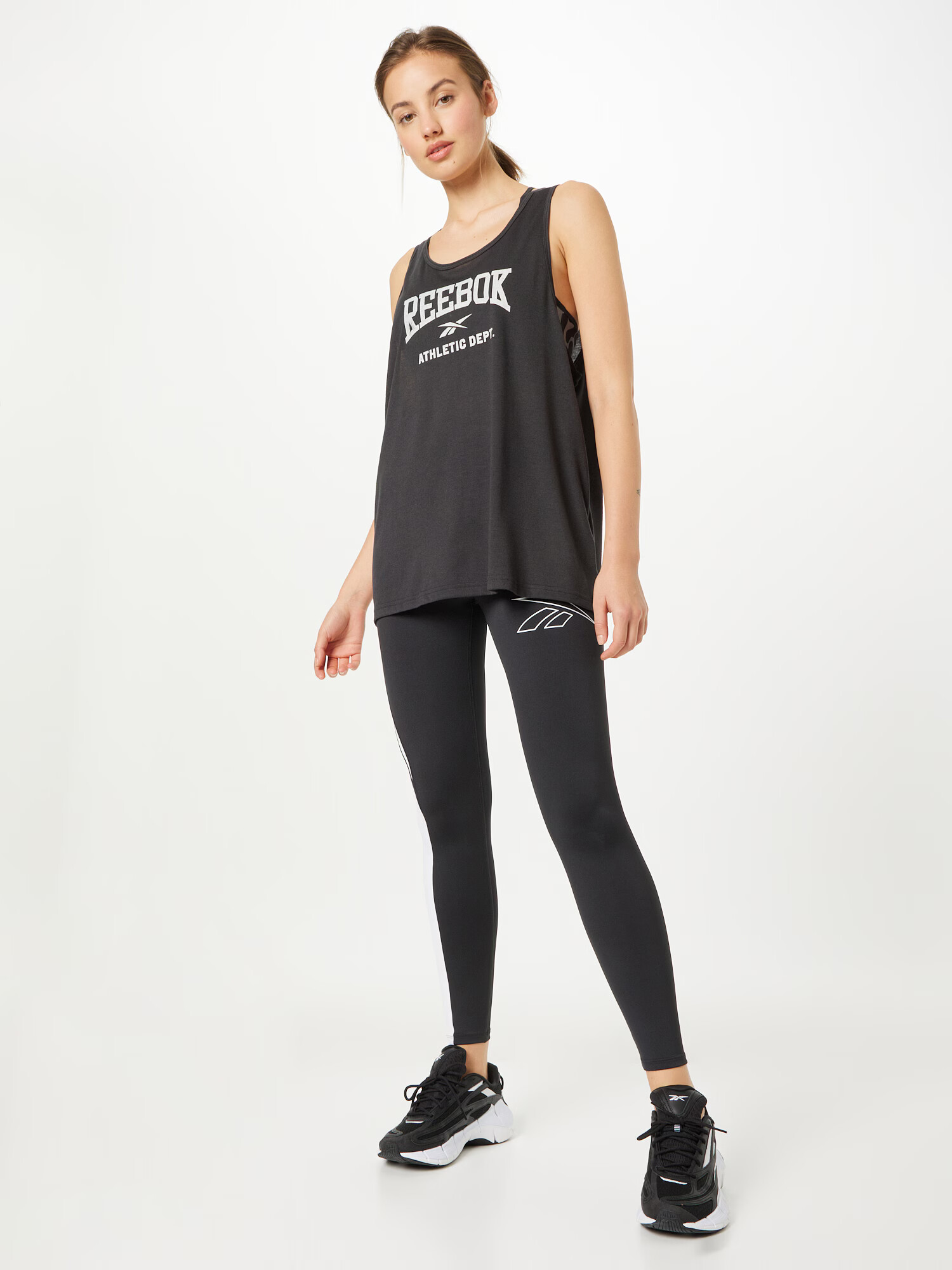 Reebok Sport Sport top 'WOR Supremium Tank IN' negru / alb - Pled.ro