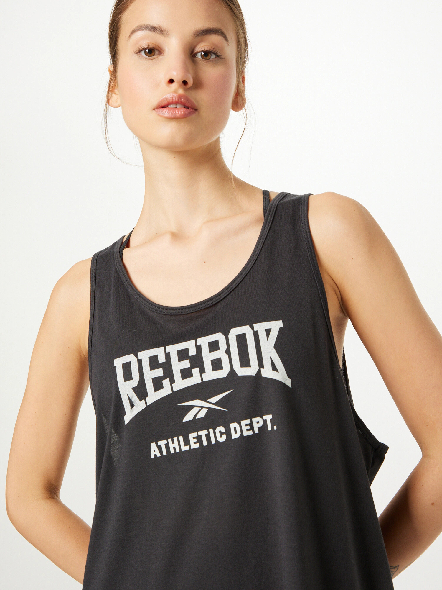 Reebok Sport Sport top 'WOR Supremium Tank IN' negru / alb - Pled.ro