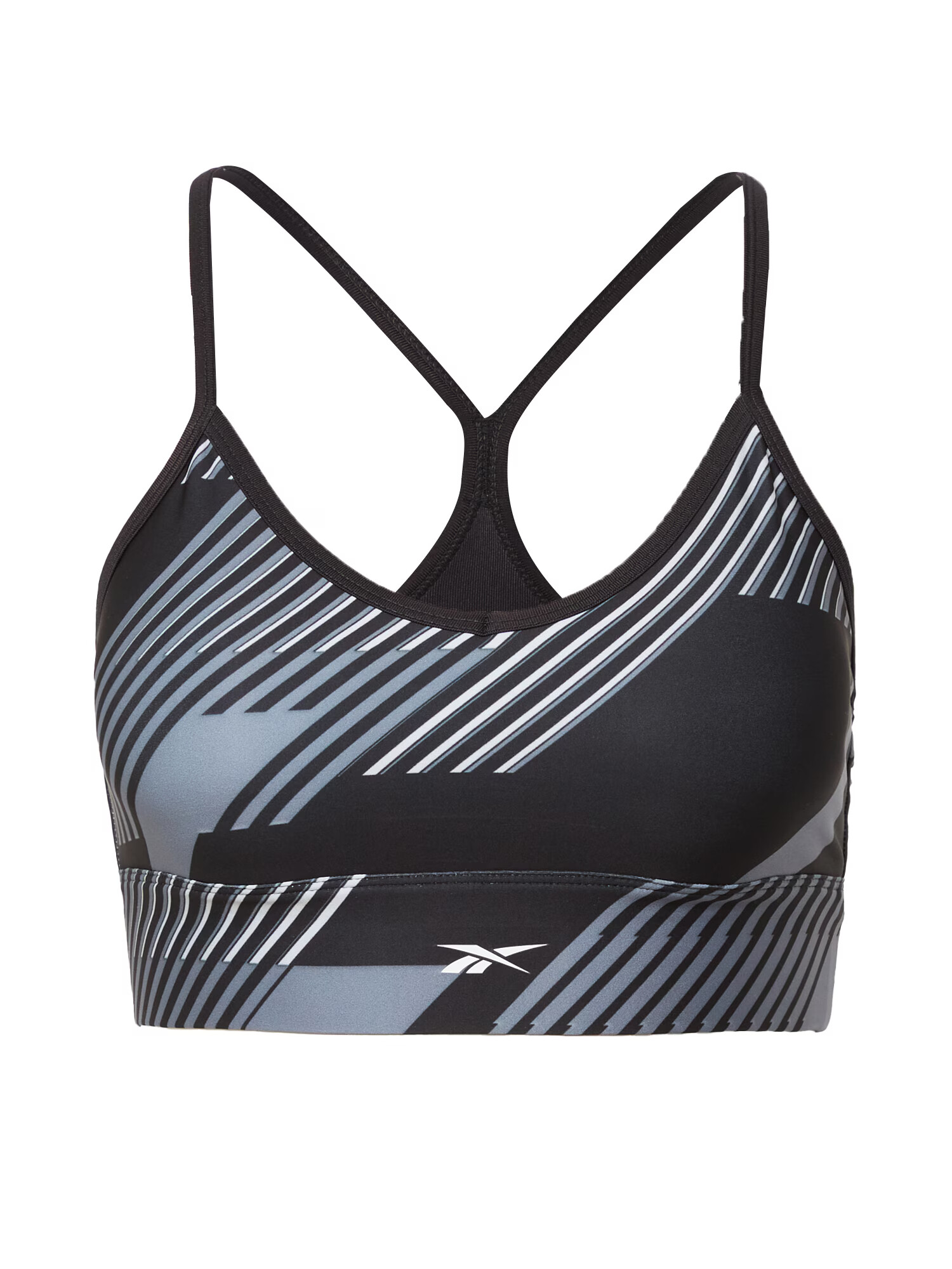 Reebok Sport Sutien sport gri deschis / negru / alb - Pled.ro