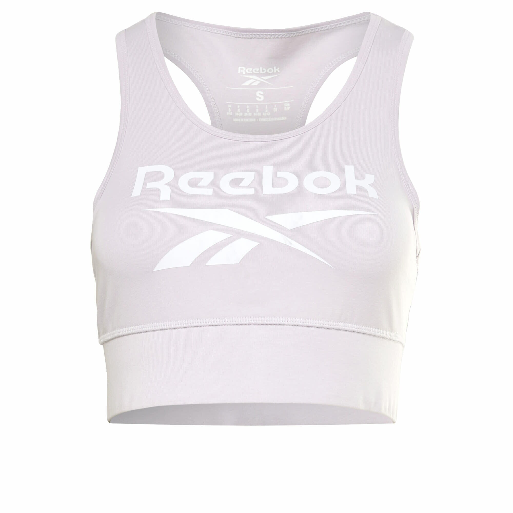 Reebok Sport Sutien sport 'Identity' mov pastel / alb - Pled.ro