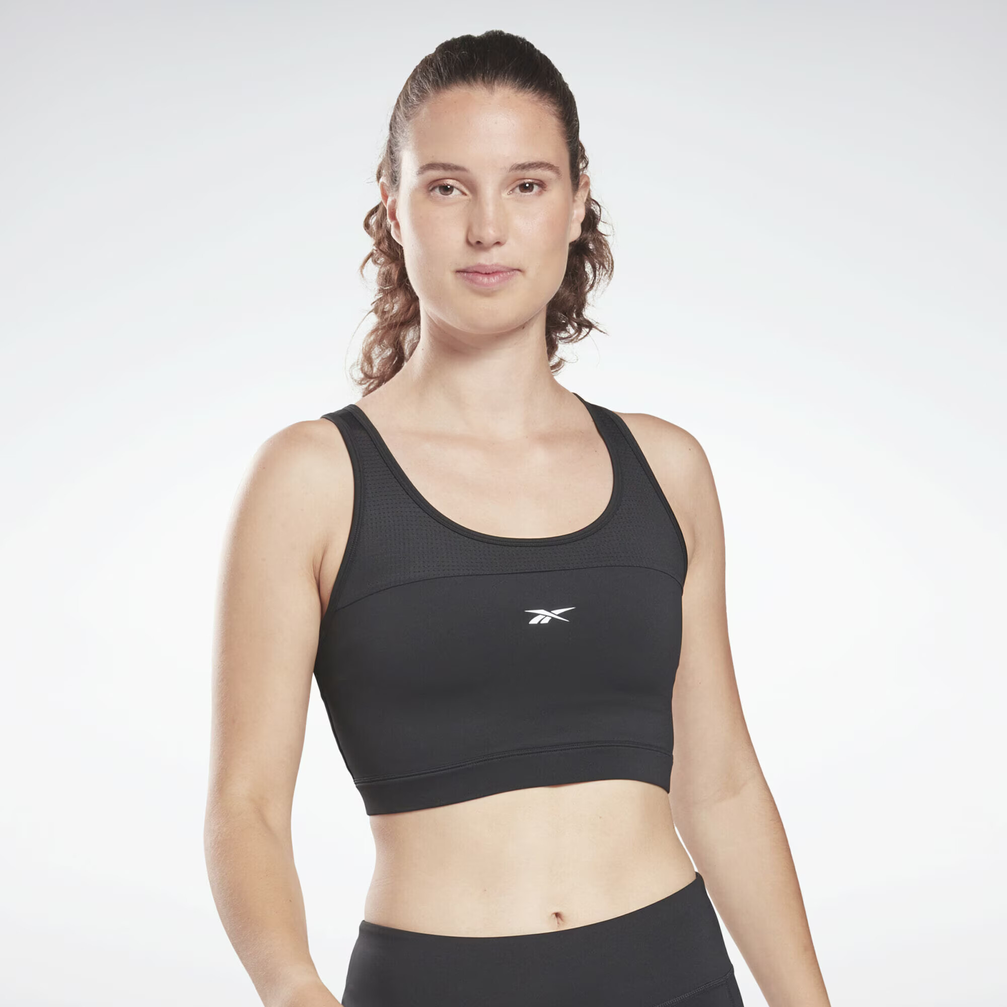 Reebok Sport Sutien sport 'Workout Ready' negru / alb - Pled.ro