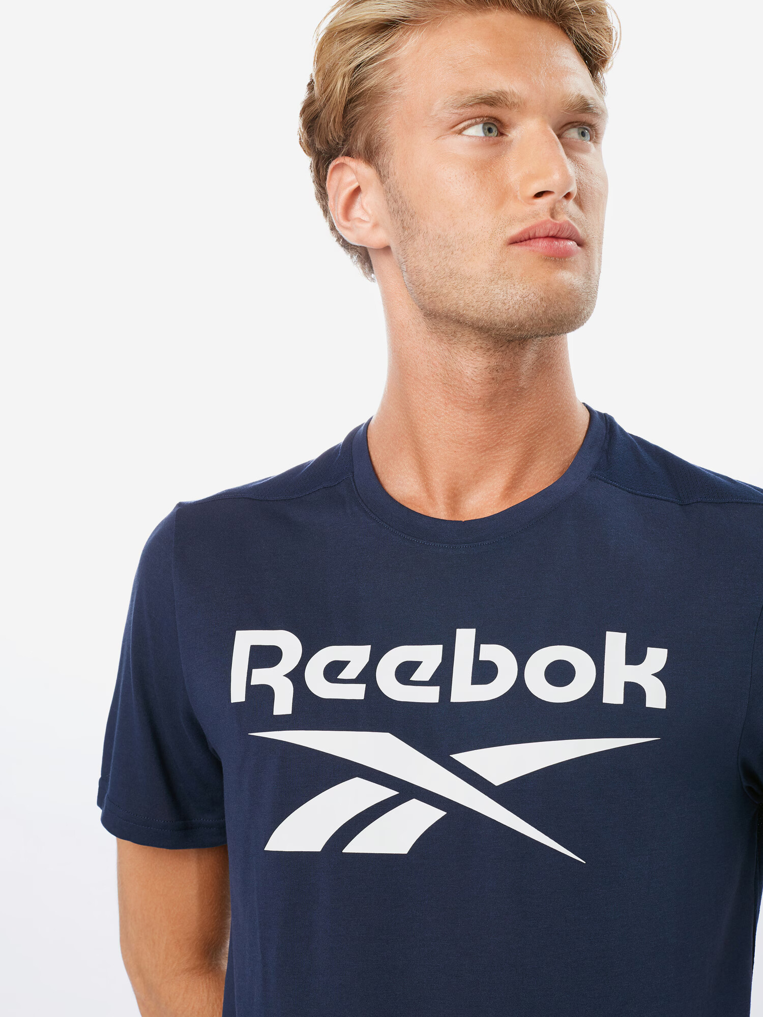 Reebok Tricou funcțional albastru închis / alb - Pled.ro