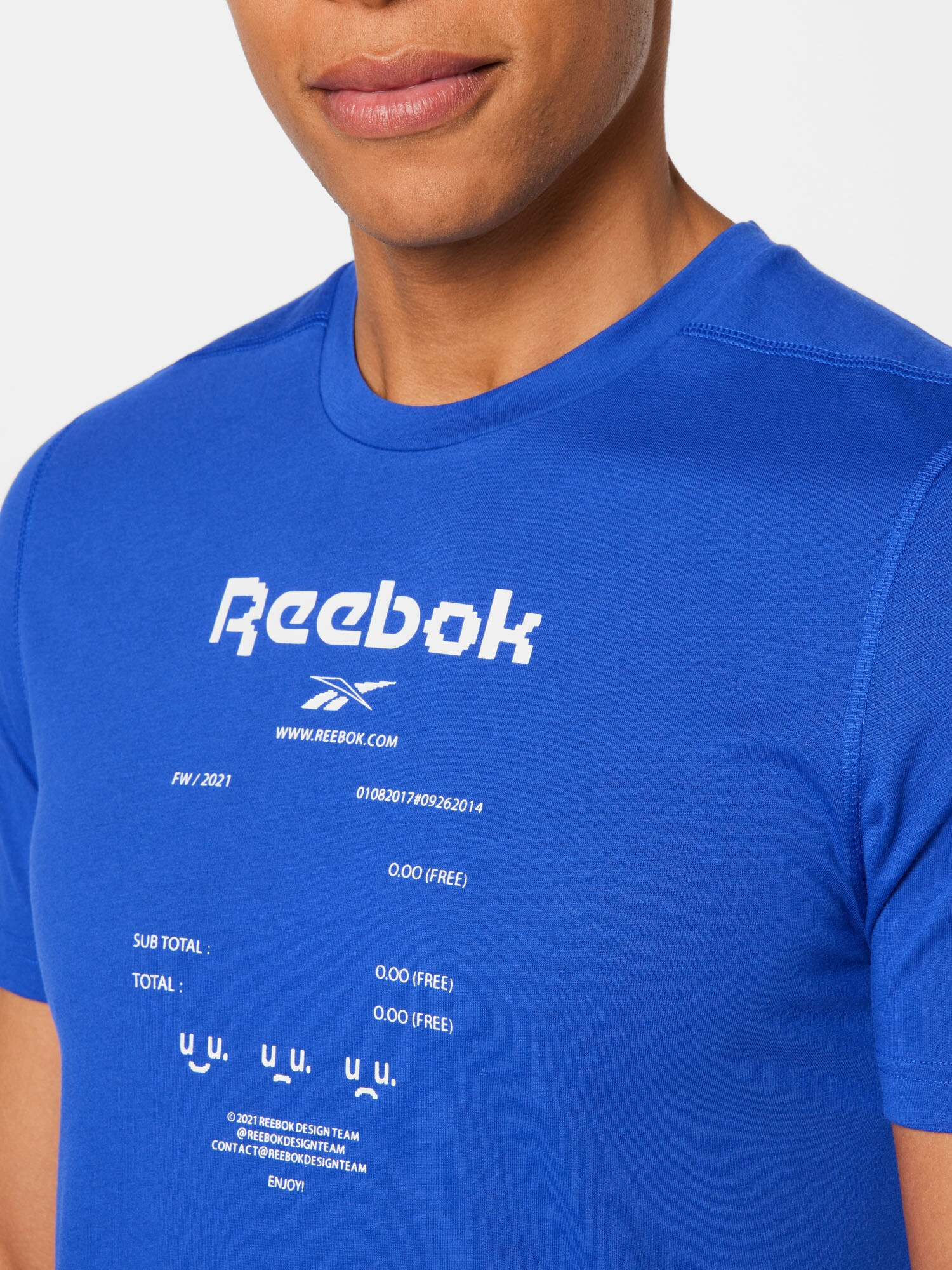 Reebok Sport Tricou funcțional albastru regal / alb - Pled.ro