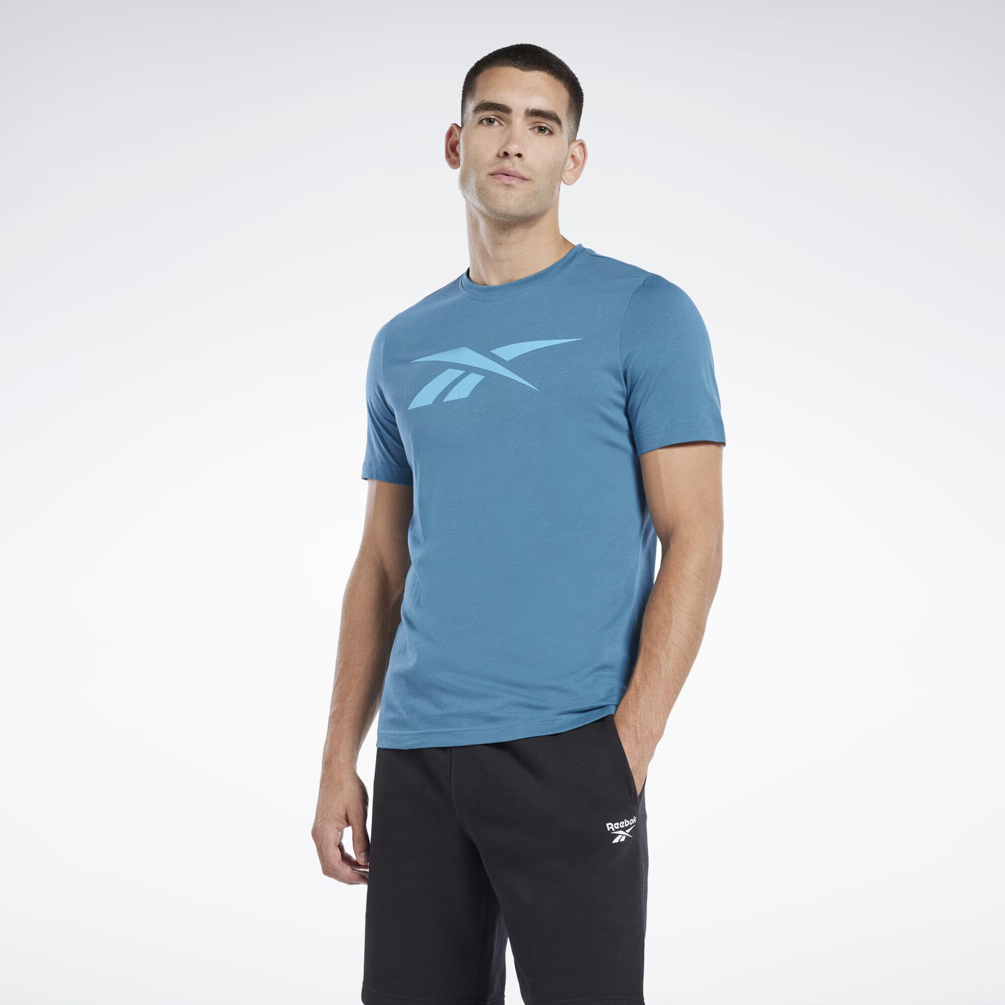 Reebok Sport Tricou funcțional albastru / verde mentă - Pled.ro