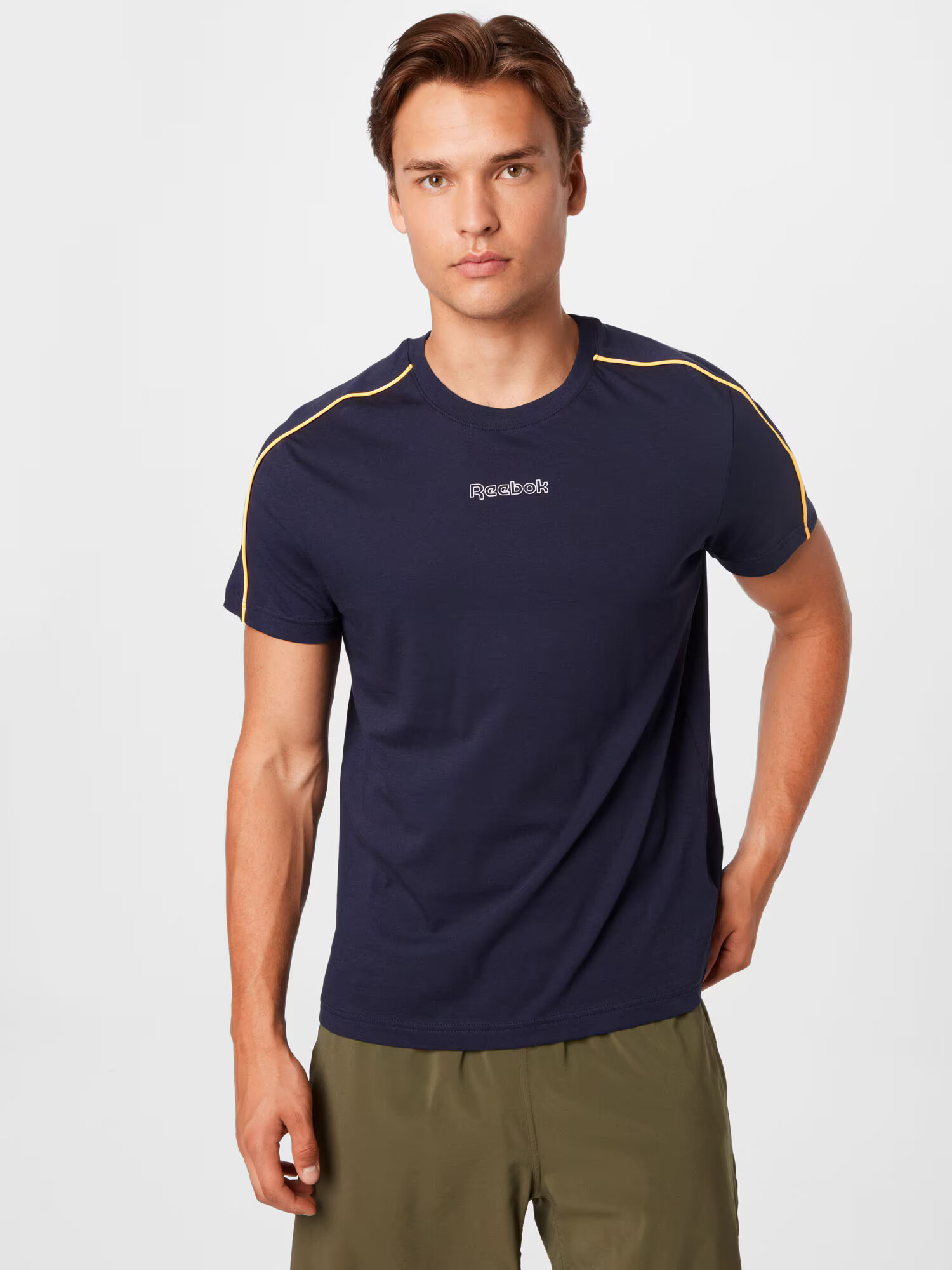 Reebok Sport Tricou funcțional bleumarin / galben / alb - Pled.ro