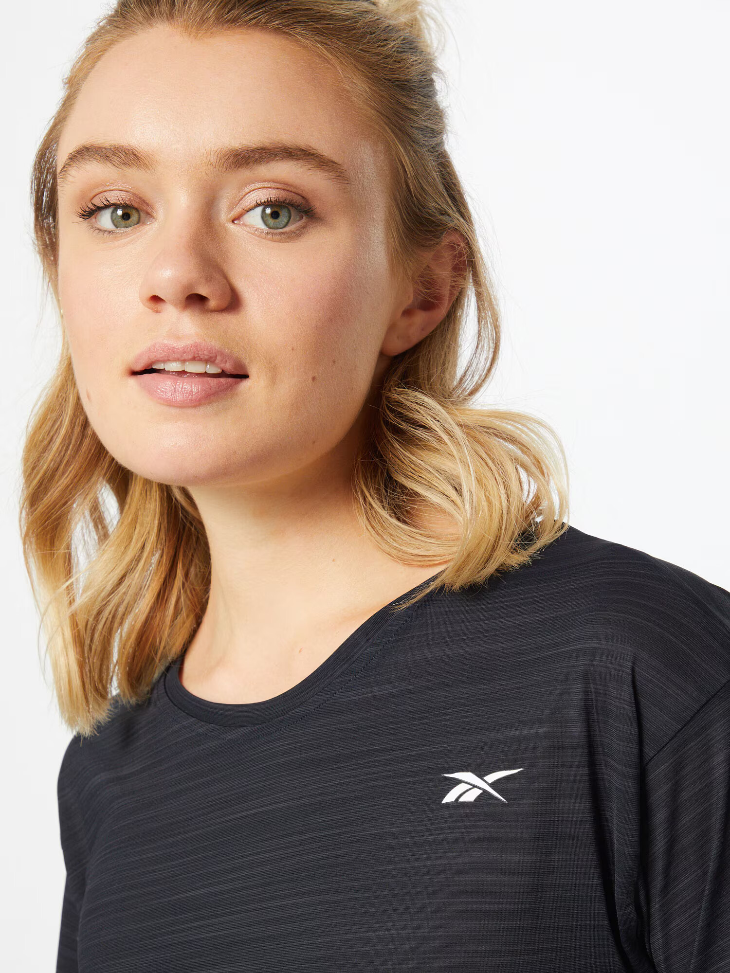 Reebok Tricou funcțional gri / negru / alb - Pled.ro