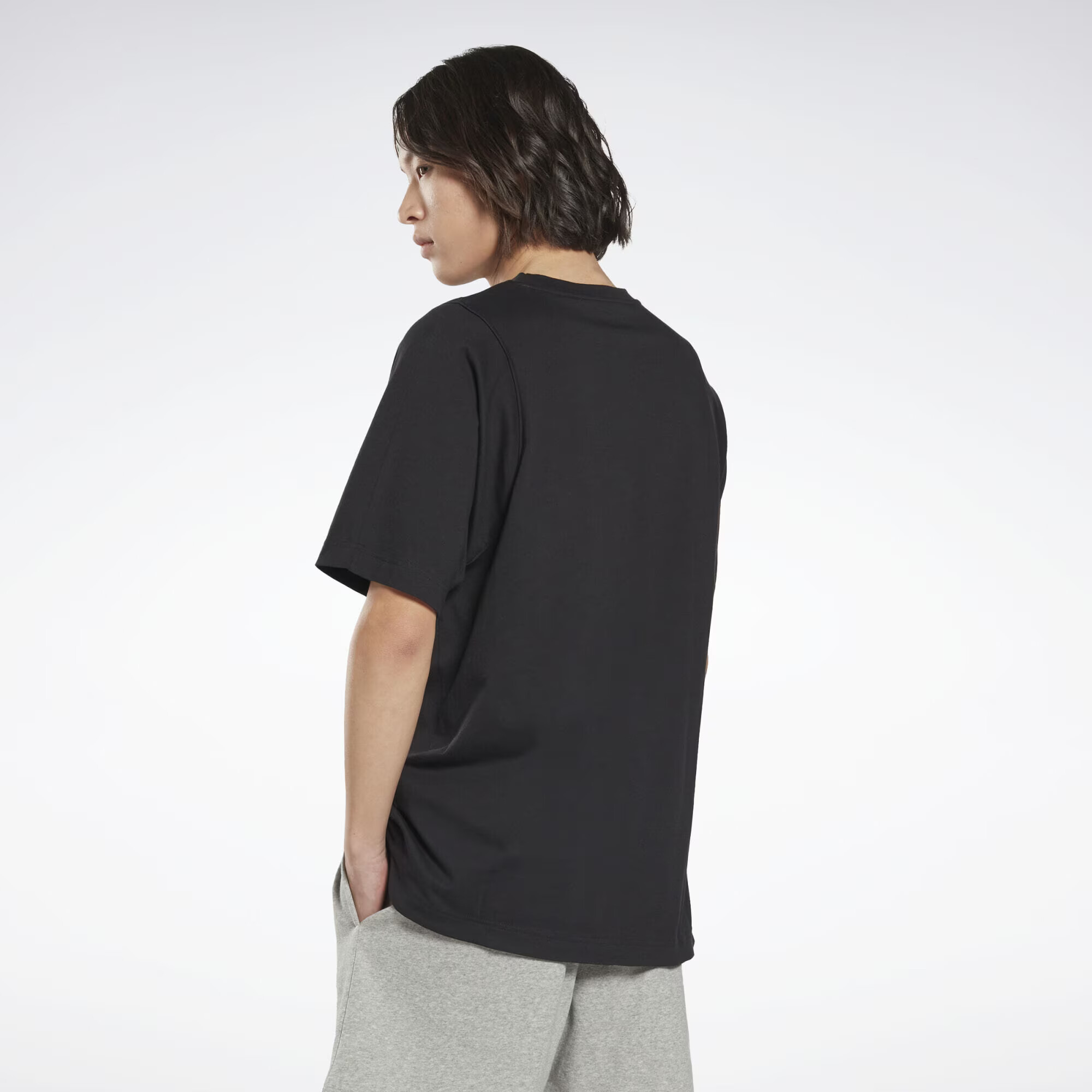 Reebok Sport Tricou funcțional negru / alb - Pled.ro