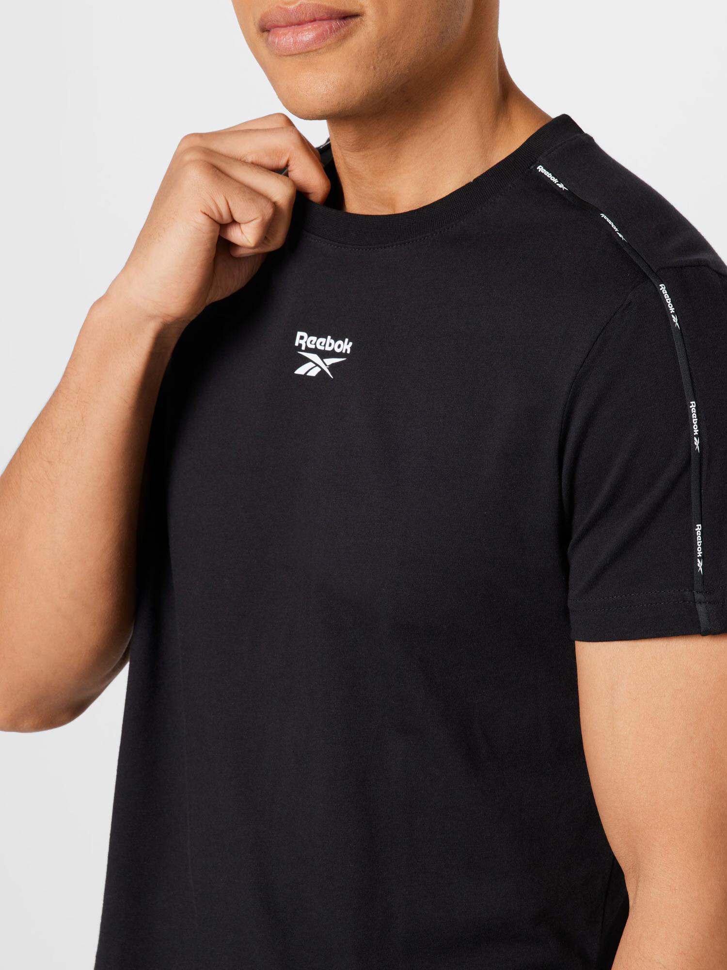 Reebok Sport Tricou funcțional negru / alb - Pled.ro