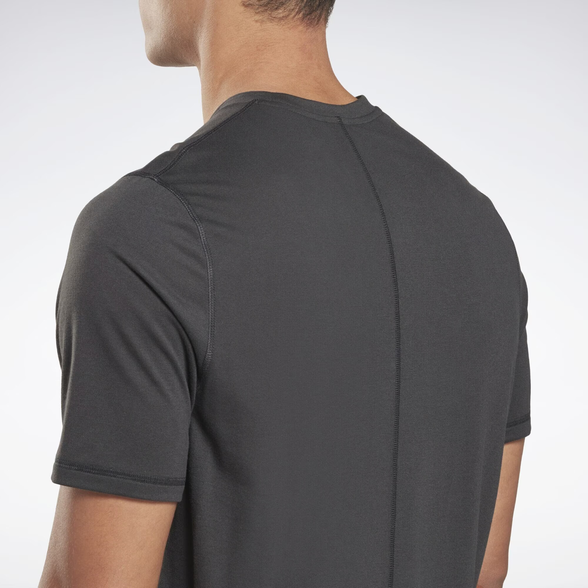 Reebok Sport Tricou funcțional negru / alb - Pled.ro