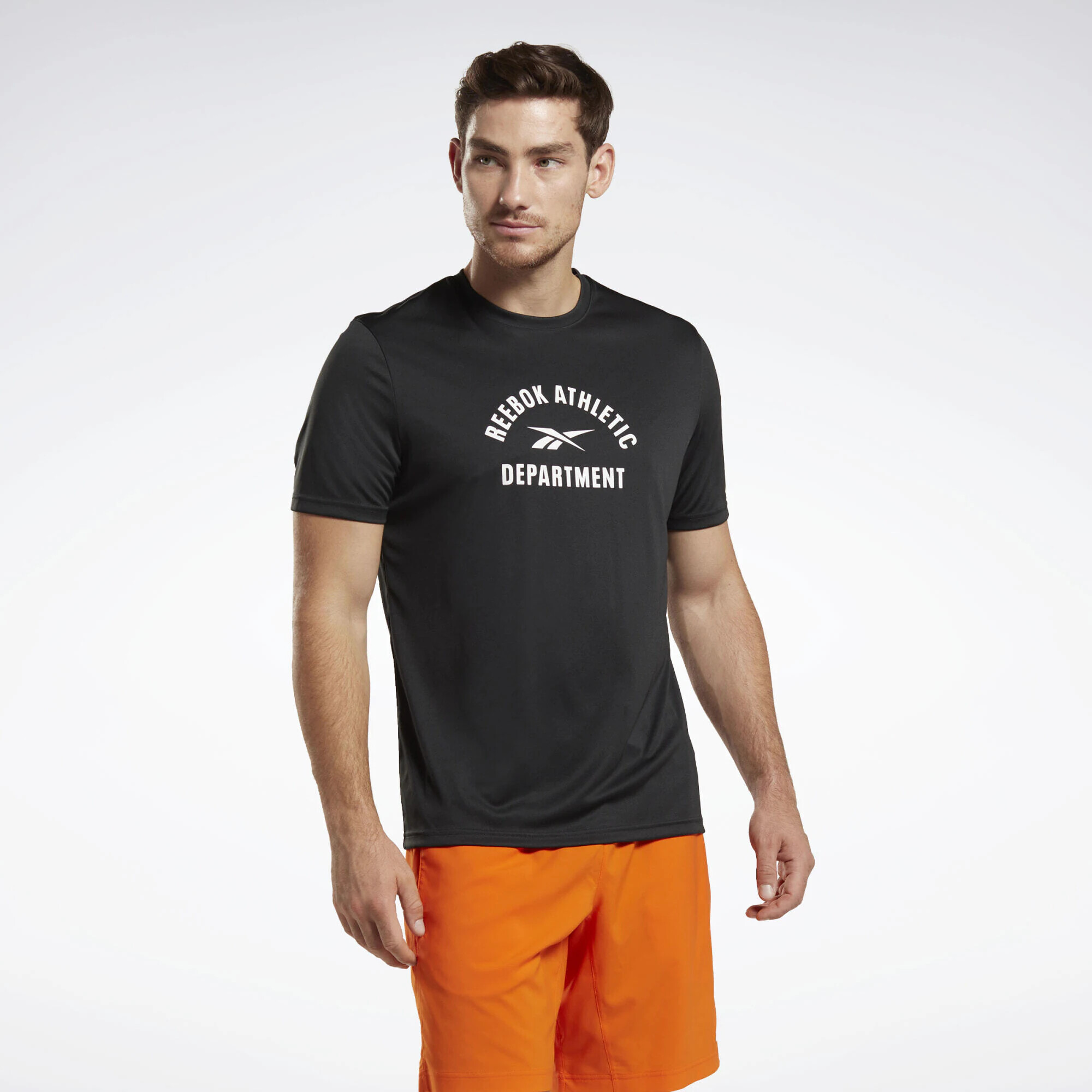 Reebok Sport Tricou funcțional negru / alb - Pled.ro