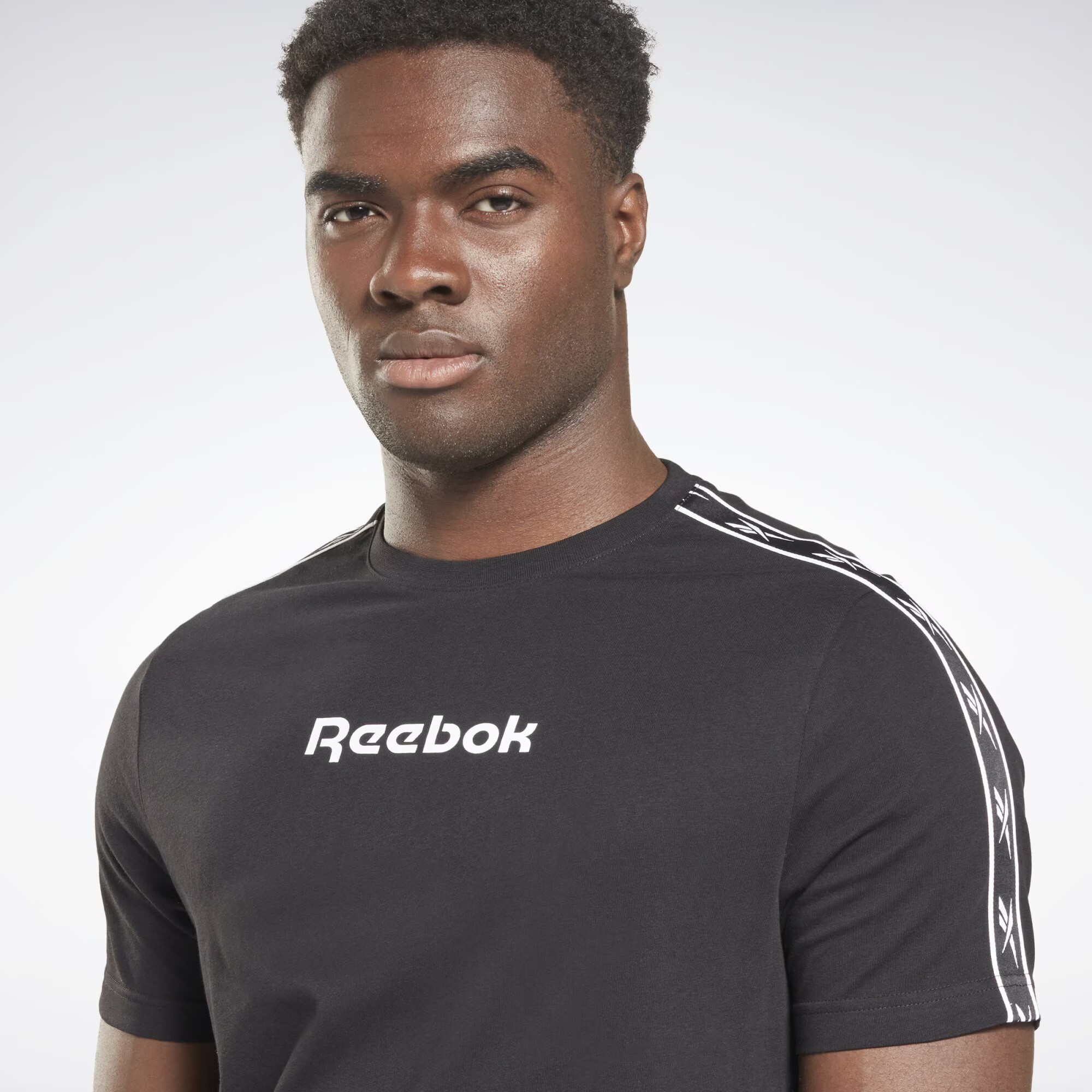 Reebok Sport Tricou funcțional negru / alb - Pled.ro