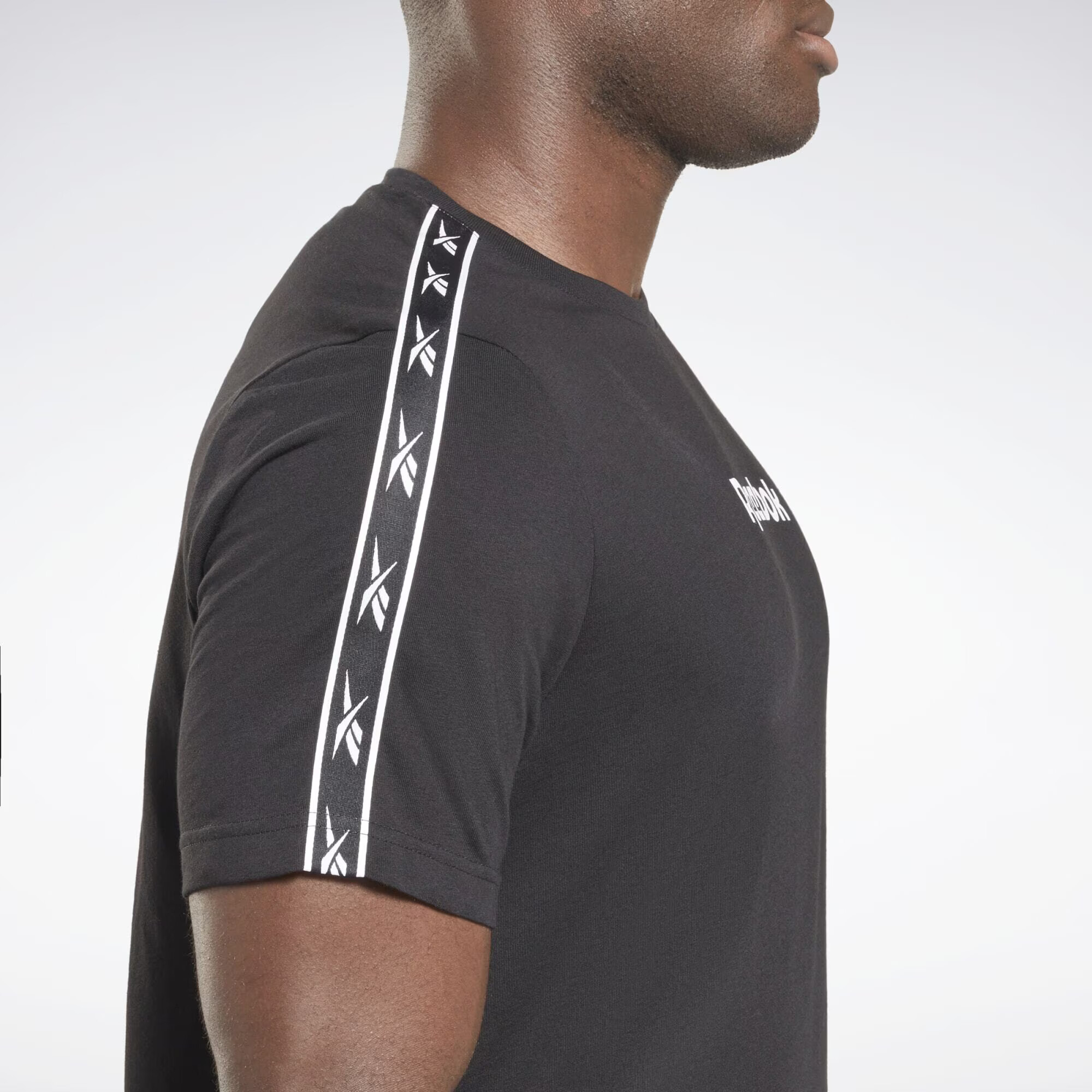 Reebok Sport Tricou funcțional negru / alb - Pled.ro