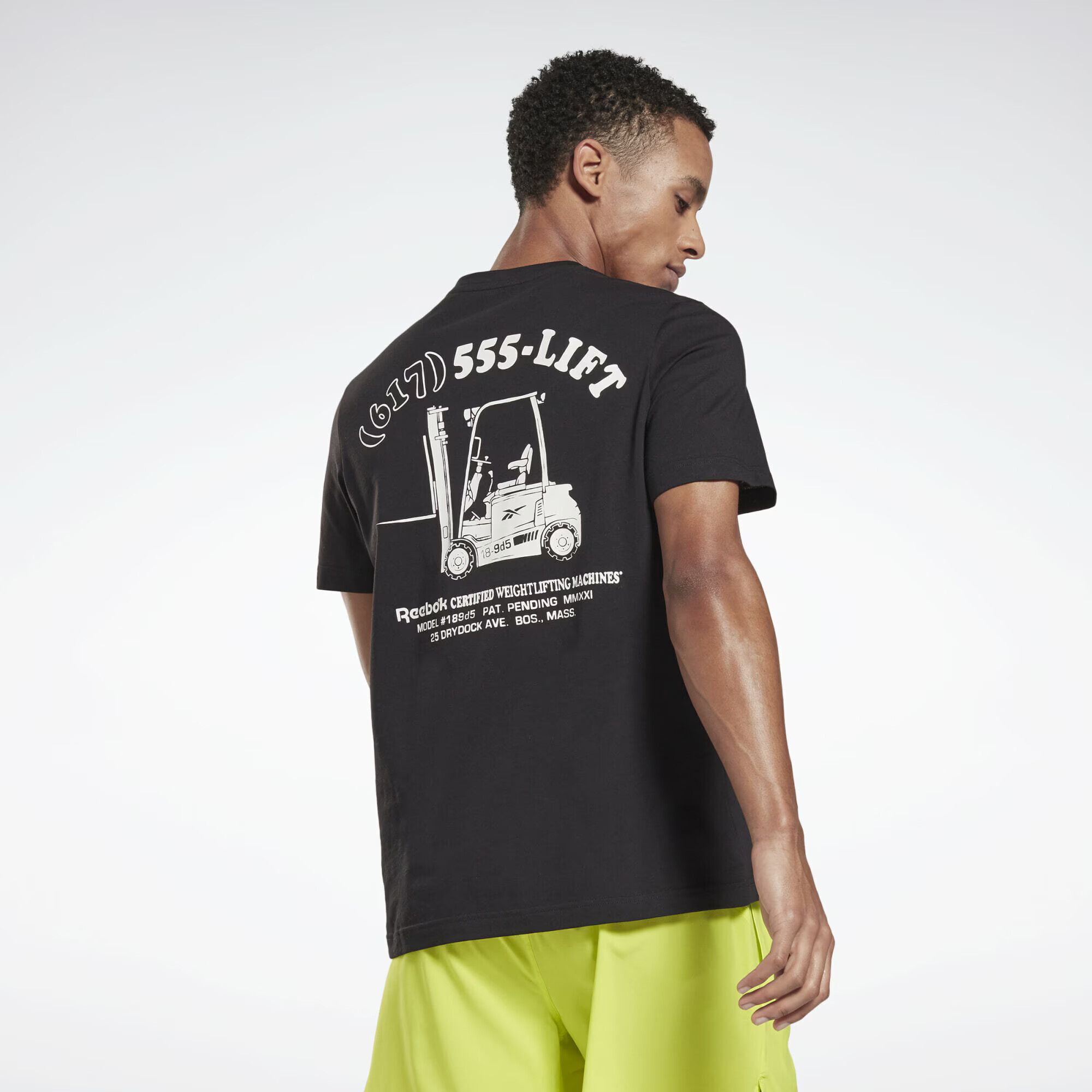 Reebok Sport Tricou funcțional negru / alb - Pled.ro