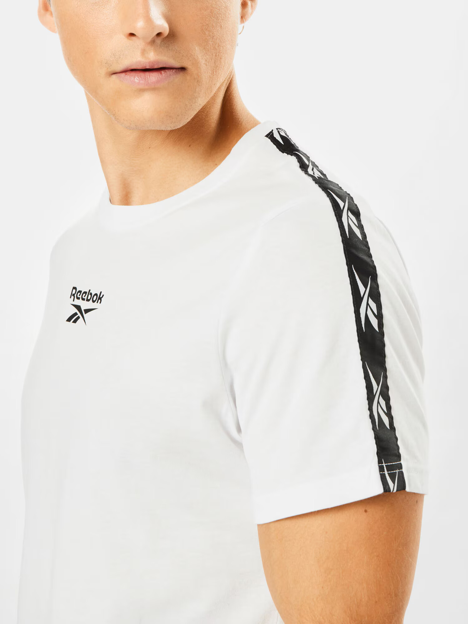 Reebok Sport Tricou funcțional negru / alb - Pled.ro