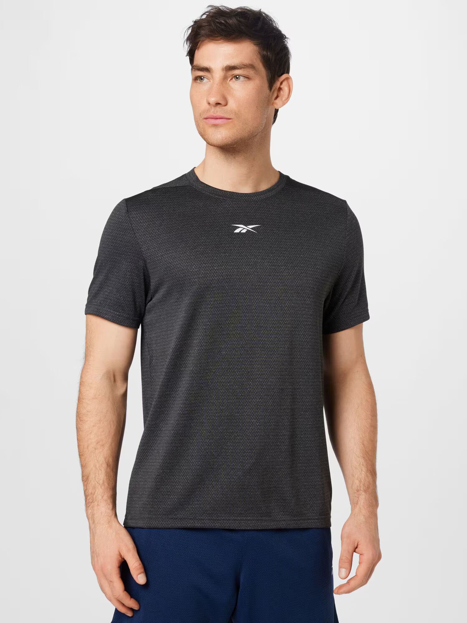 Reebok Sport Tricou funcțional negru / alb - Pled.ro