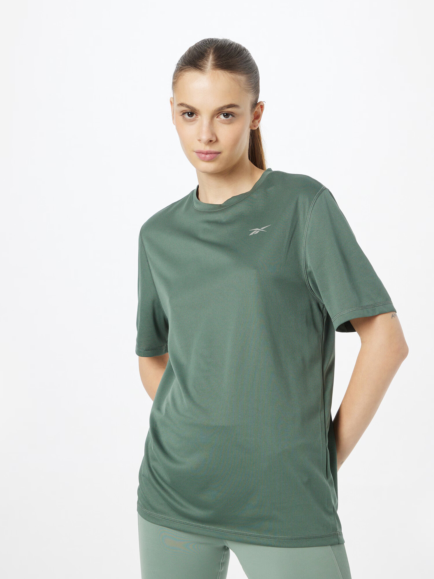 Reebok Sport Tricou funcțional oliv / negru / alb - Pled.ro