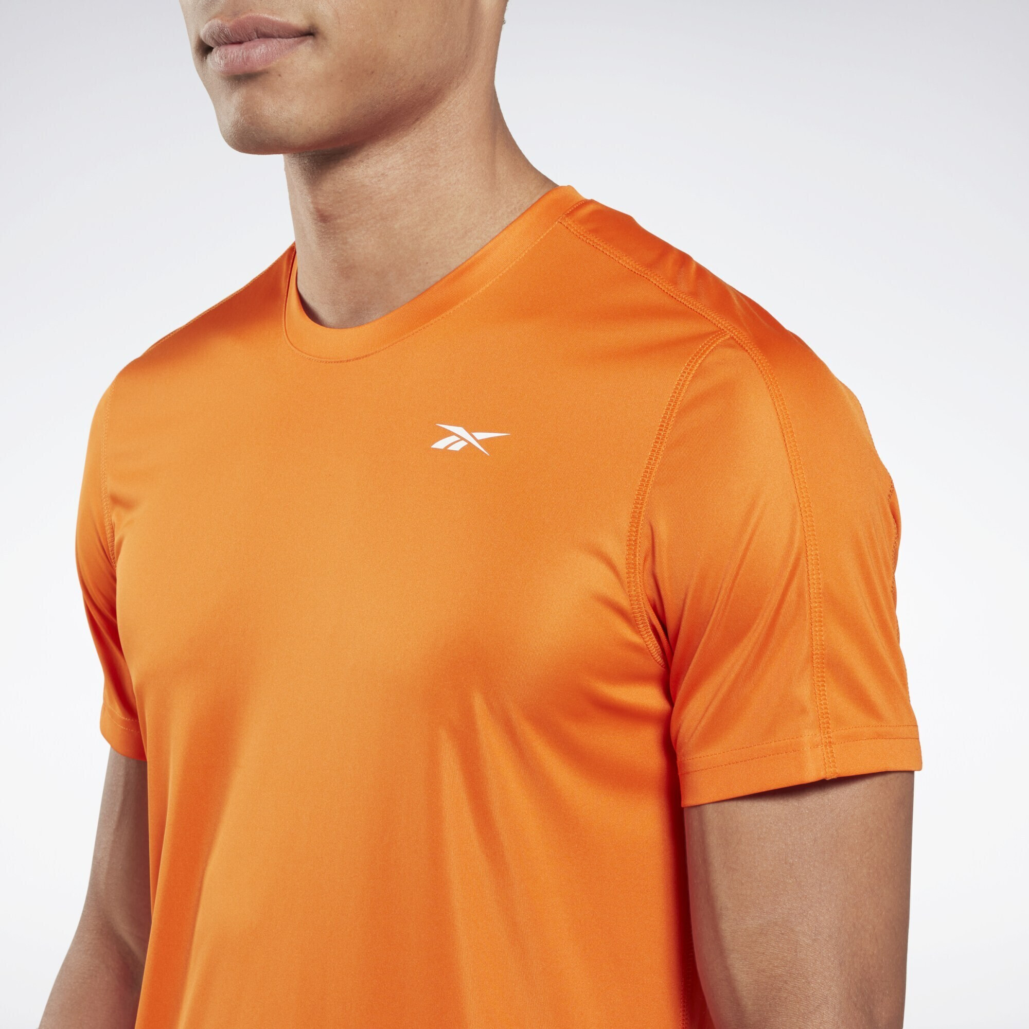 Reebok Sport Tricou funcțional portocaliu / alb - Pled.ro