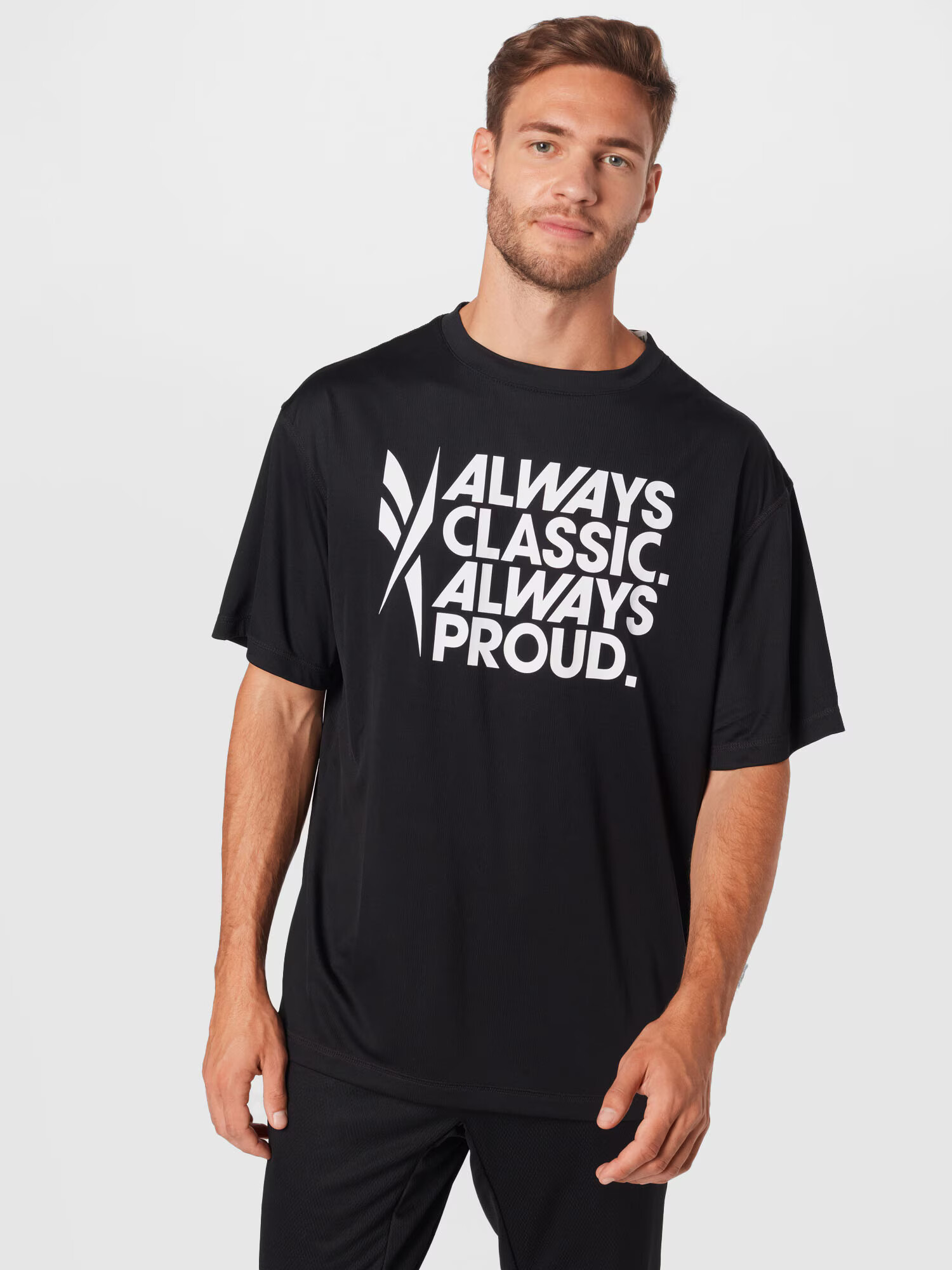 Reebok Tricou funcțional 'Pride' negru / alb - Pled.ro