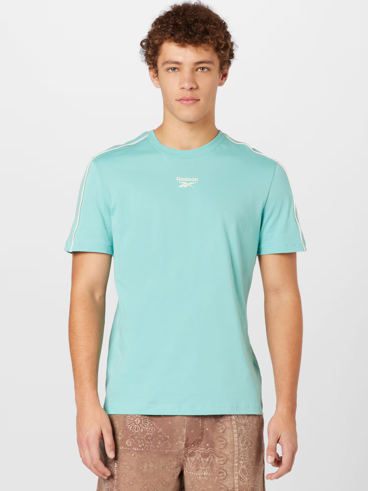 Reebok Sport Tricou funcțional turcoaz / alb - Pled.ro