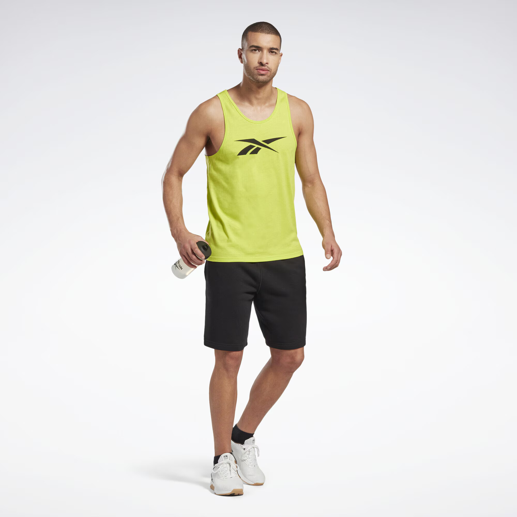 Reebok Sport Tricou funcțional 'Vector' galben citron / negru - Pled.ro