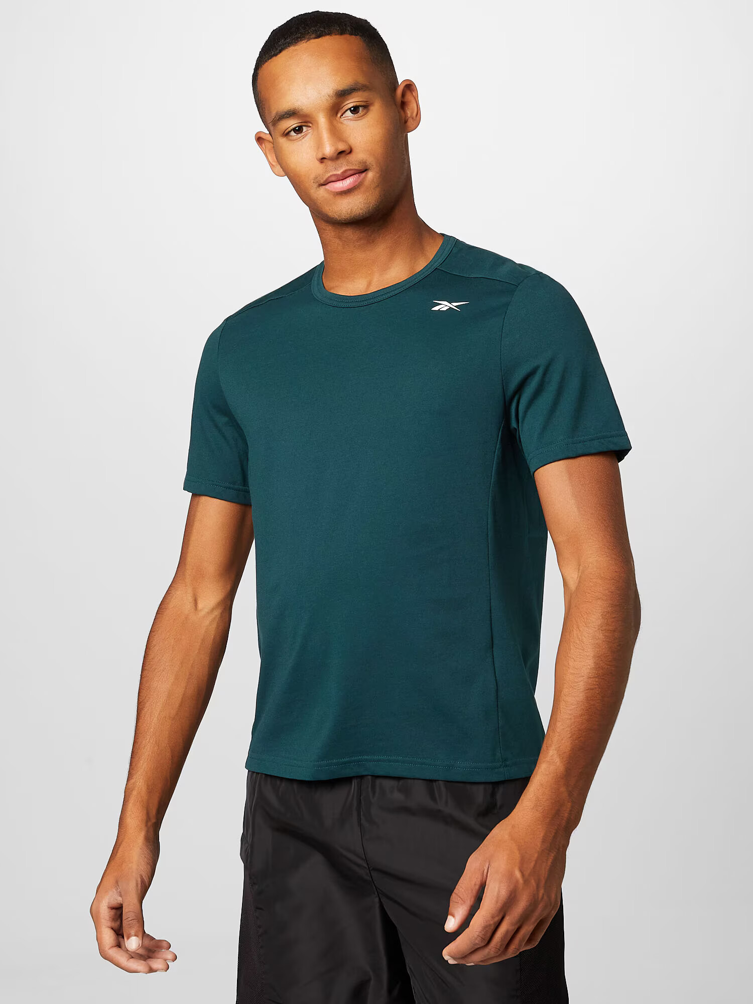 Reebok Sport Tricou funcțional verde pin / alb - Pled.ro