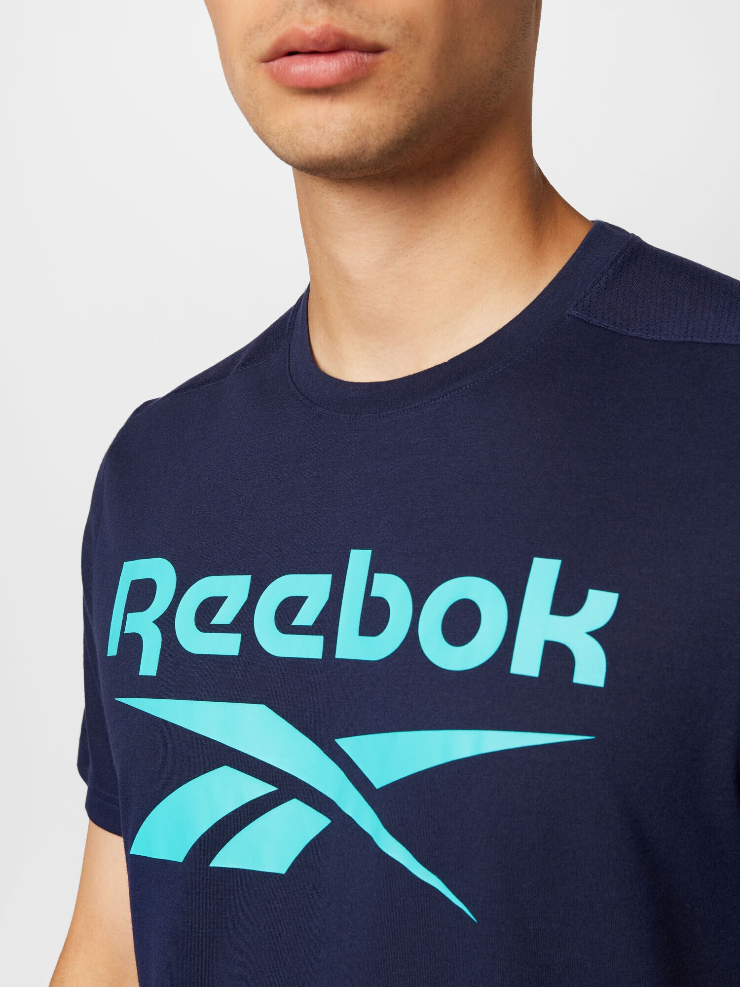 Reebok Sport Tricou funcțional 'Workout Ready' albastru marin / azur - Pled.ro